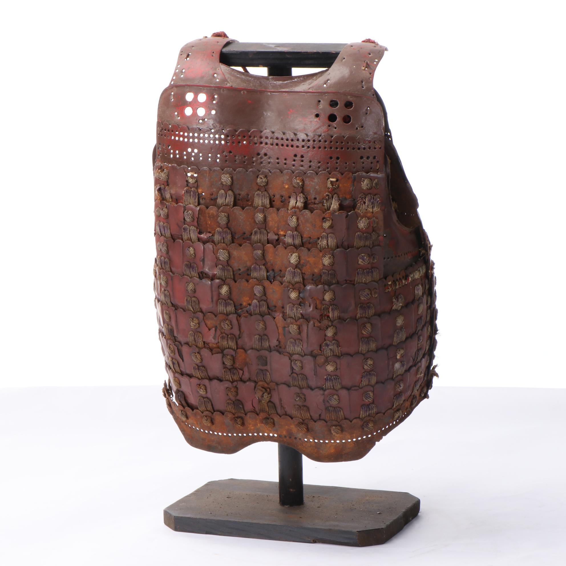 Japanese Samurai Nuinobe Dō Lacquered Iron Cuirass Armor, Edo Period