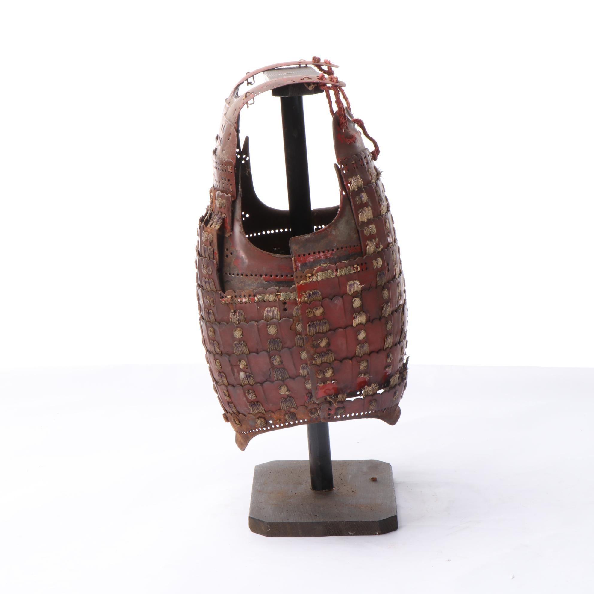 Japanese Samurai Nuinobe Dō Lacquered Iron Cuirass Armor, Edo Period