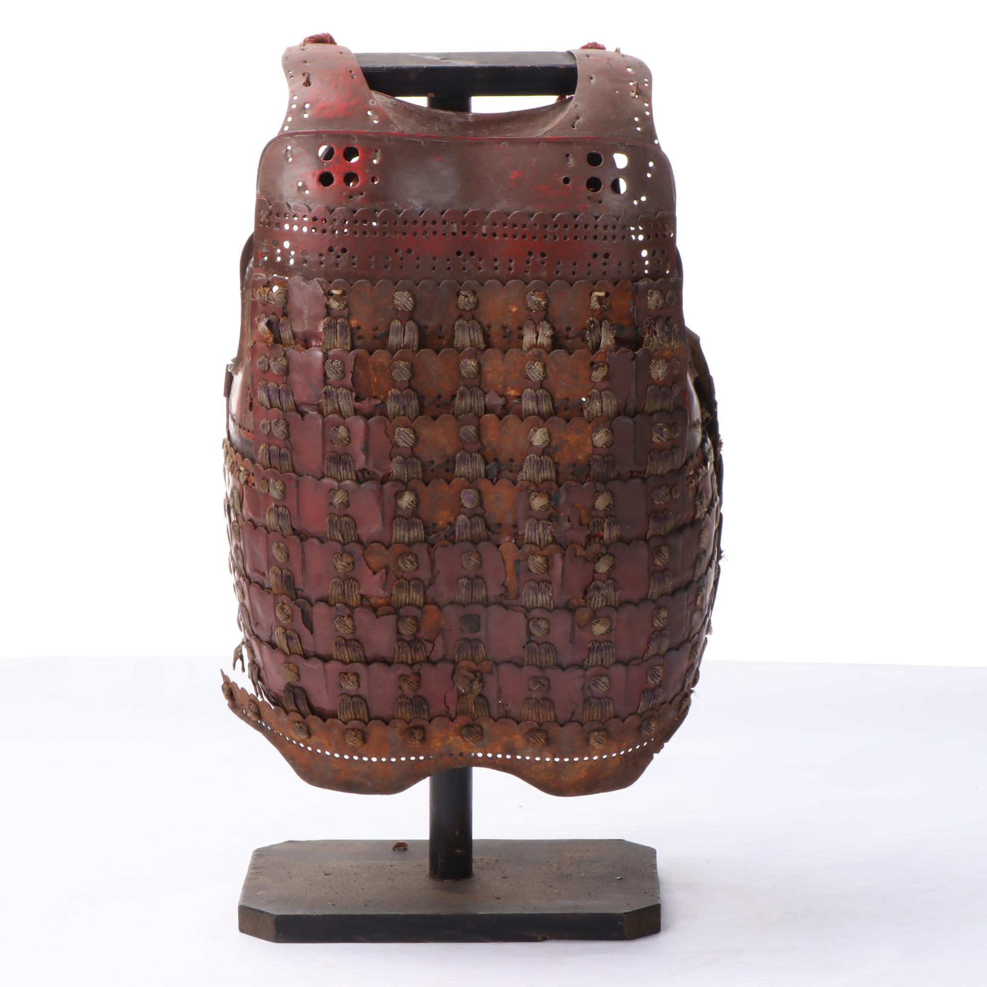 Japanese Samurai Nuinobe Dō Lacquered Iron Cuirass Armor, Edo Period
