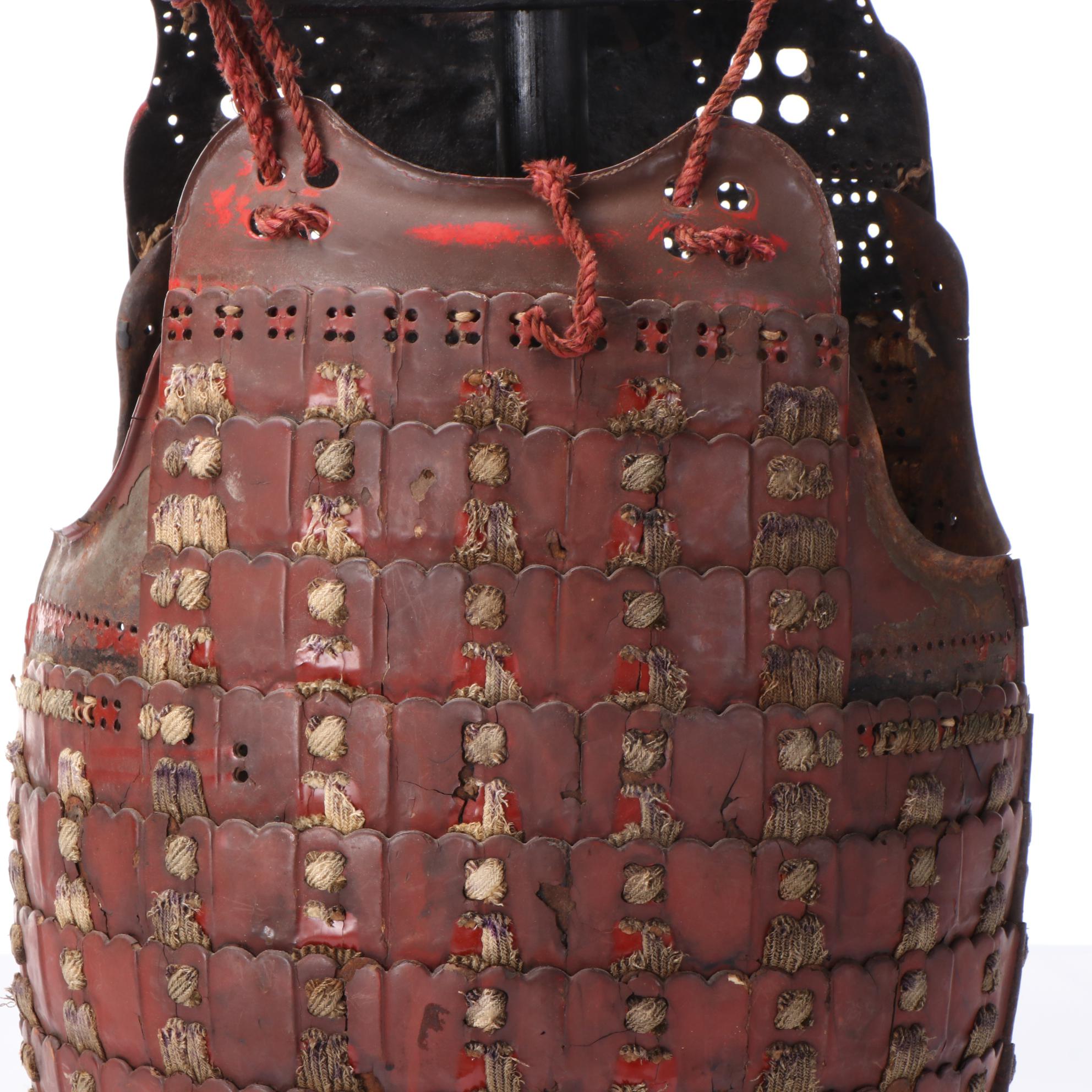 Japanese Samurai Nuinobe Dō Lacquered Iron Cuirass Armor, Edo Period