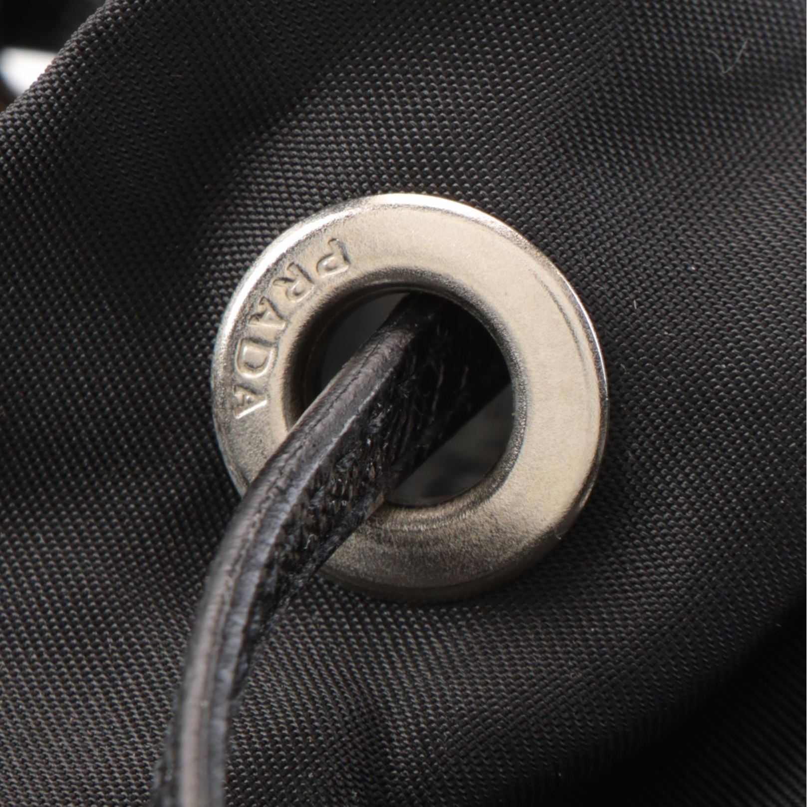 Prada Backpack Shoulder Bag in Vela Nero Nylon and Leather with Shoulder Strap