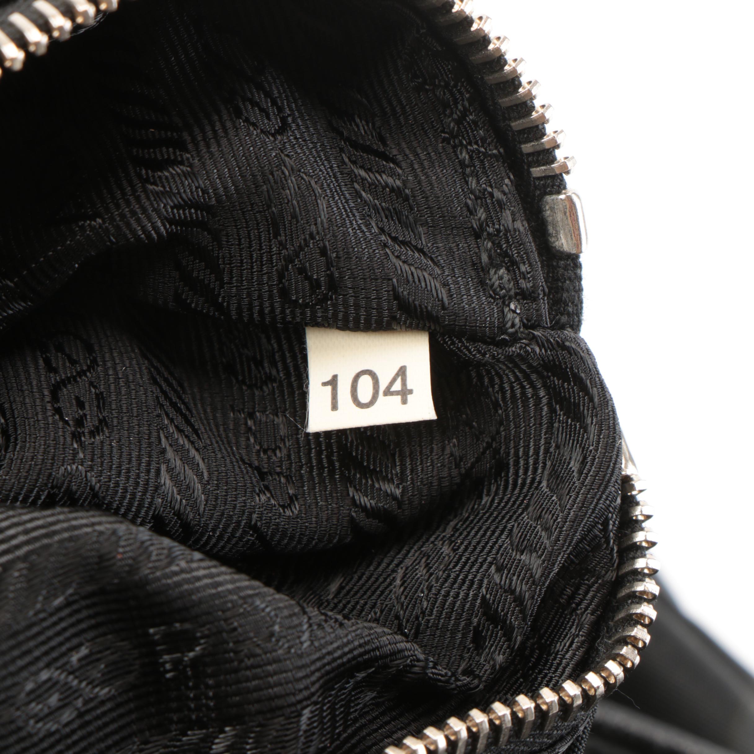 Prada Backpack Shoulder Bag in Vela Nero Nylon and Leather with Shoulder Strap