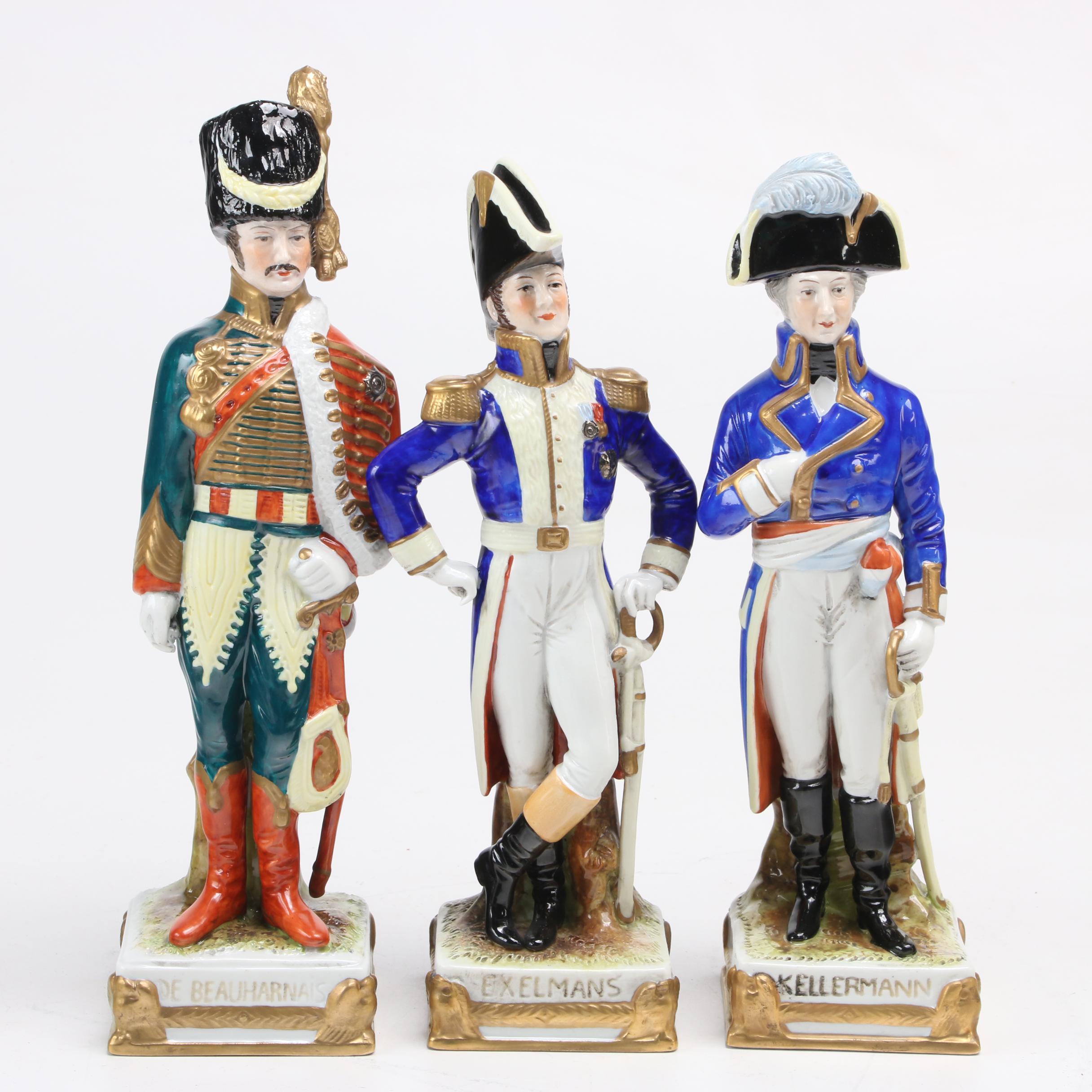 Scheibe-Alsbach  Porcelain Napoleonic War Figurines, Mid-20th Century