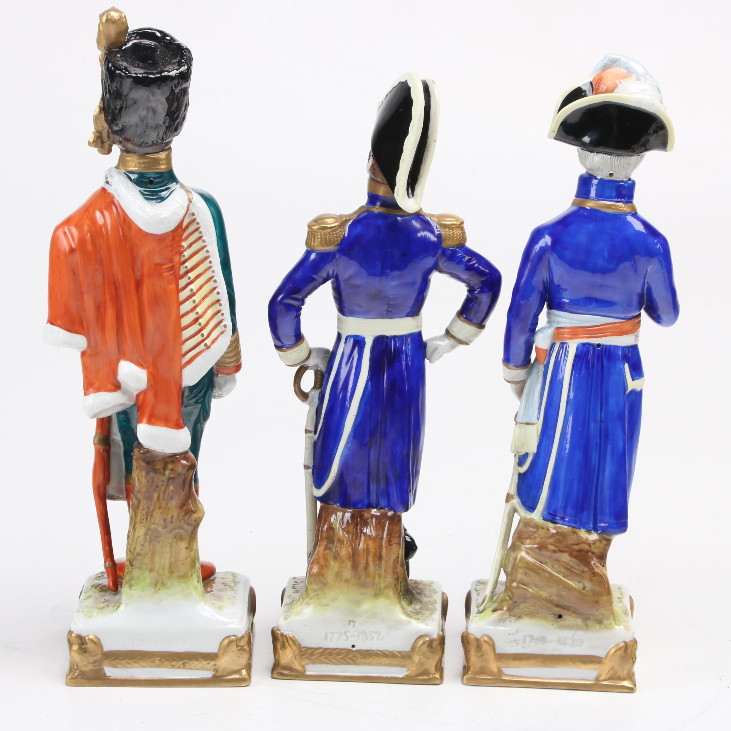 Scheibe-Alsbach  Porcelain Napoleonic War Figurines, Mid-20th Century