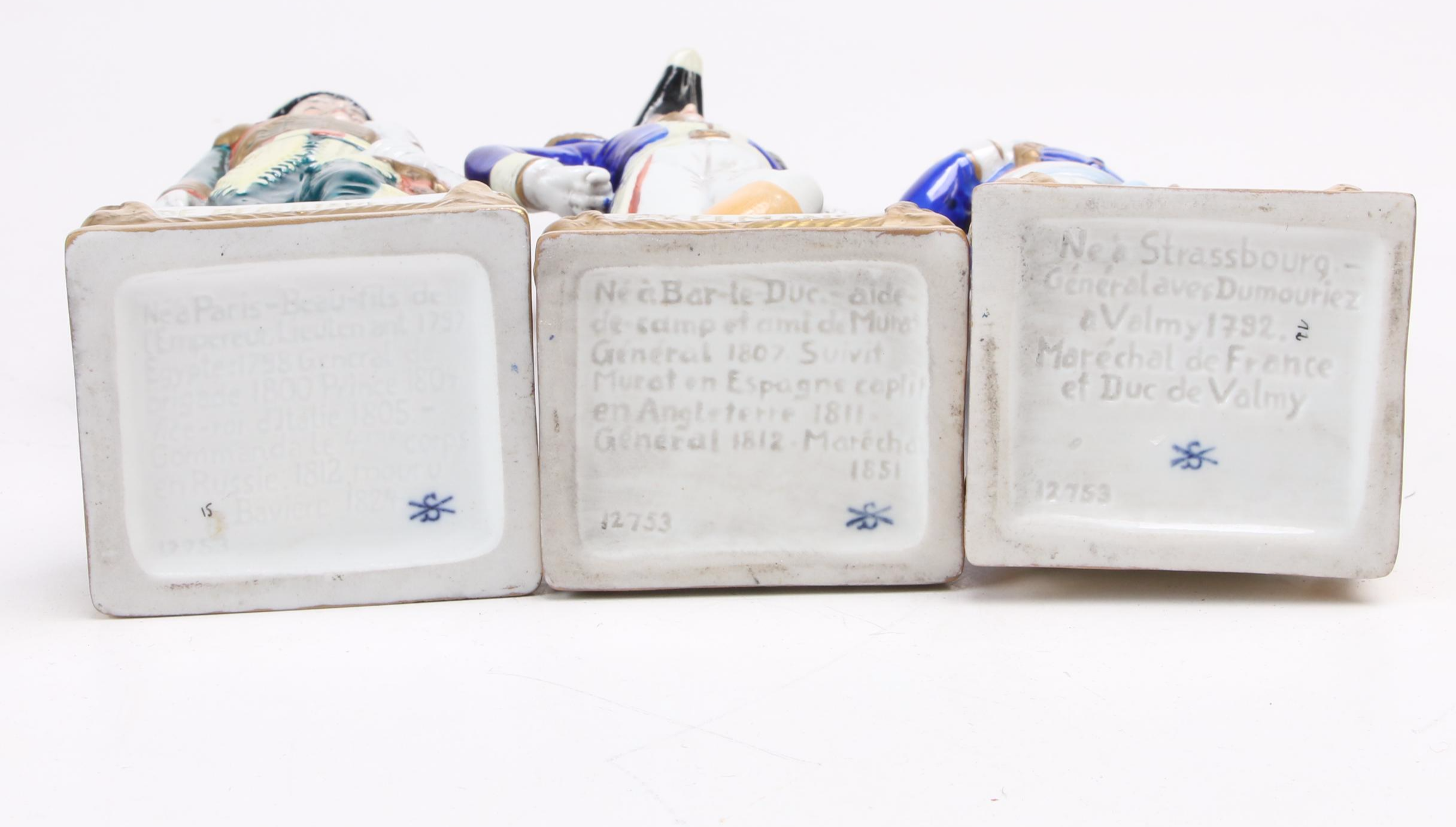 Scheibe-Alsbach  Porcelain Napoleonic War Figurines, Mid-20th Century