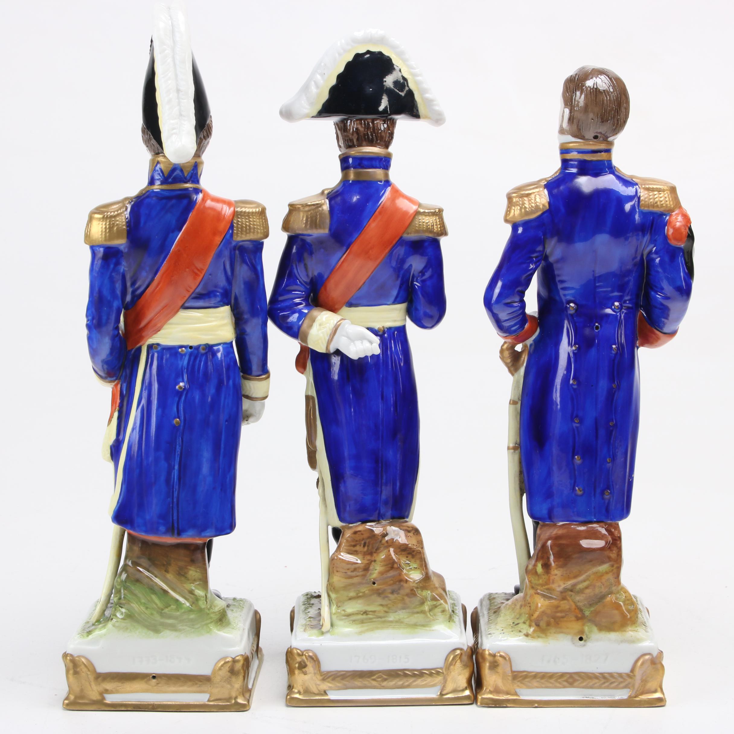 Scheibe-Alsbach  Porcelain Napoleonic War Figurines, Mid-20th Century