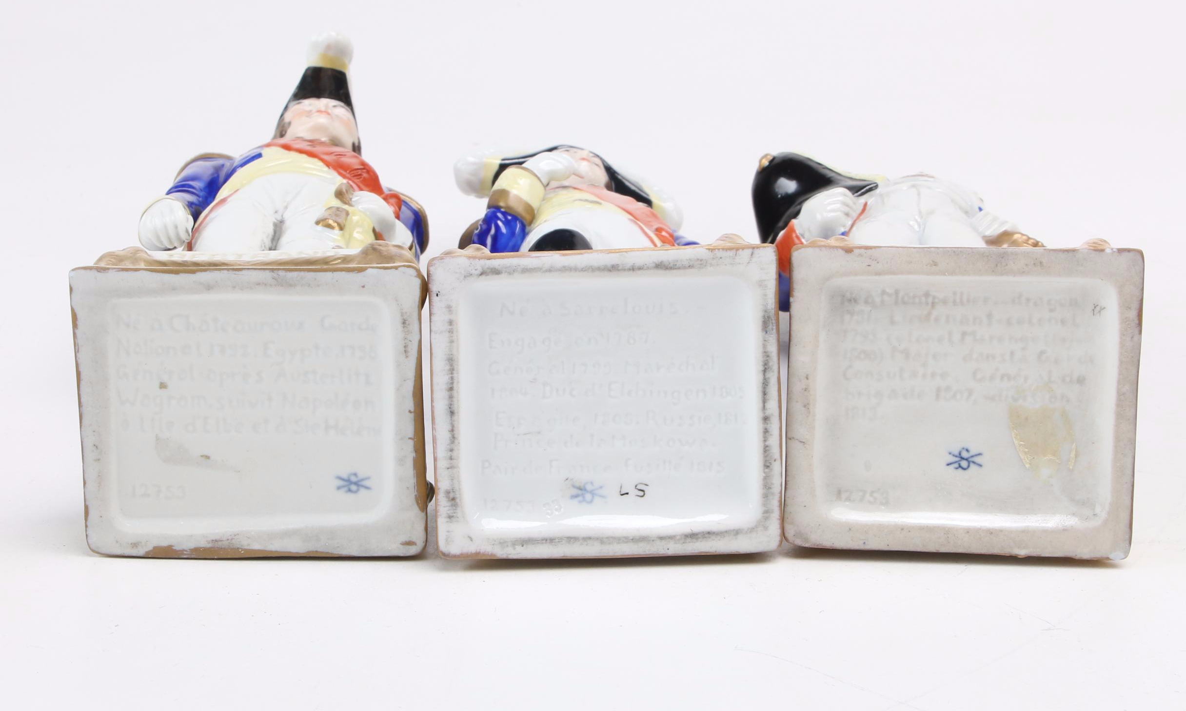 Scheibe-Alsbach  Porcelain Napoleonic War Figurines, Mid-20th Century