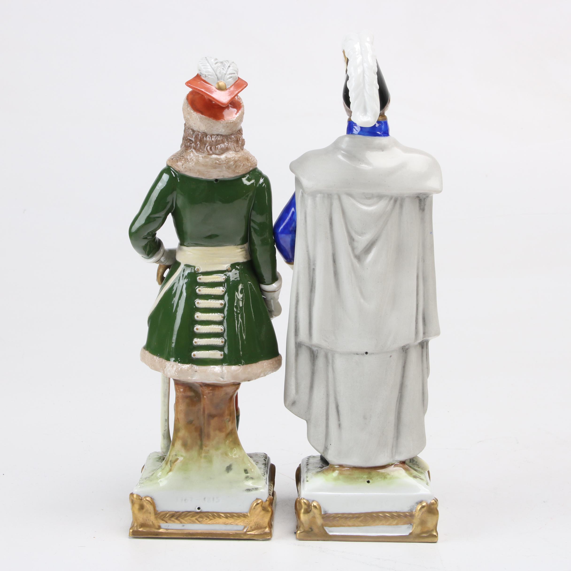 Scheibe-Alsbach  Porcelain Napoleonic War Figurines, Mid-20th Century