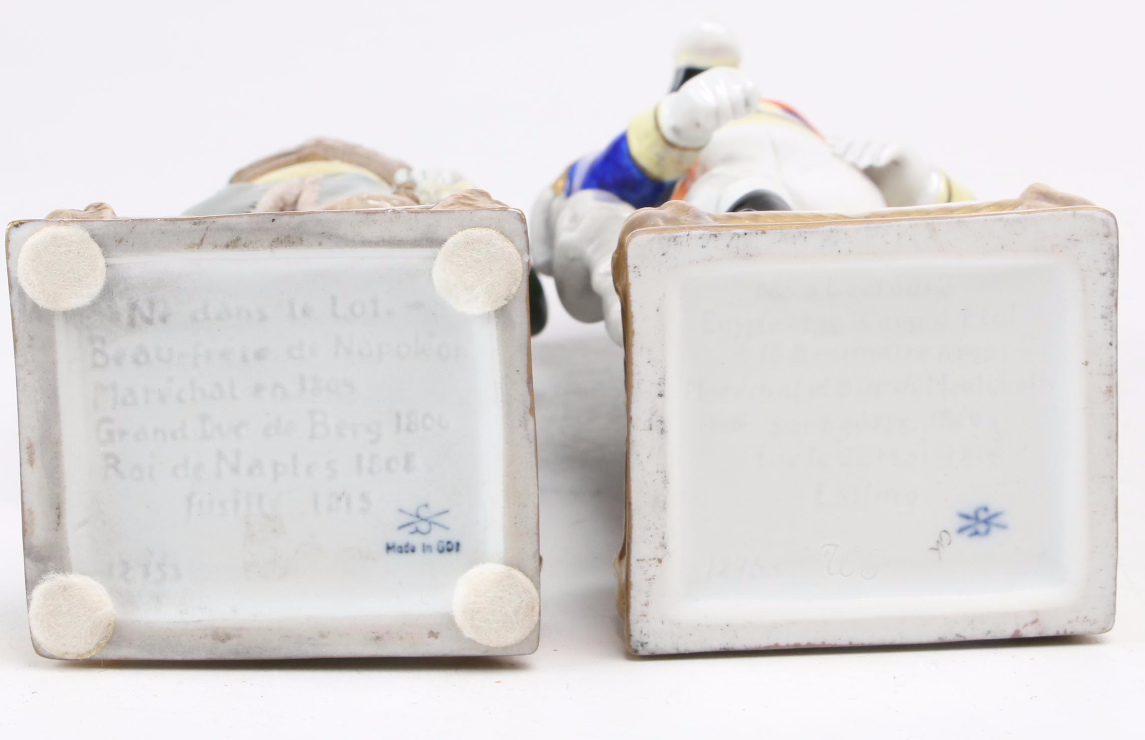 Scheibe-Alsbach  Porcelain Napoleonic War Figurines, Mid-20th Century