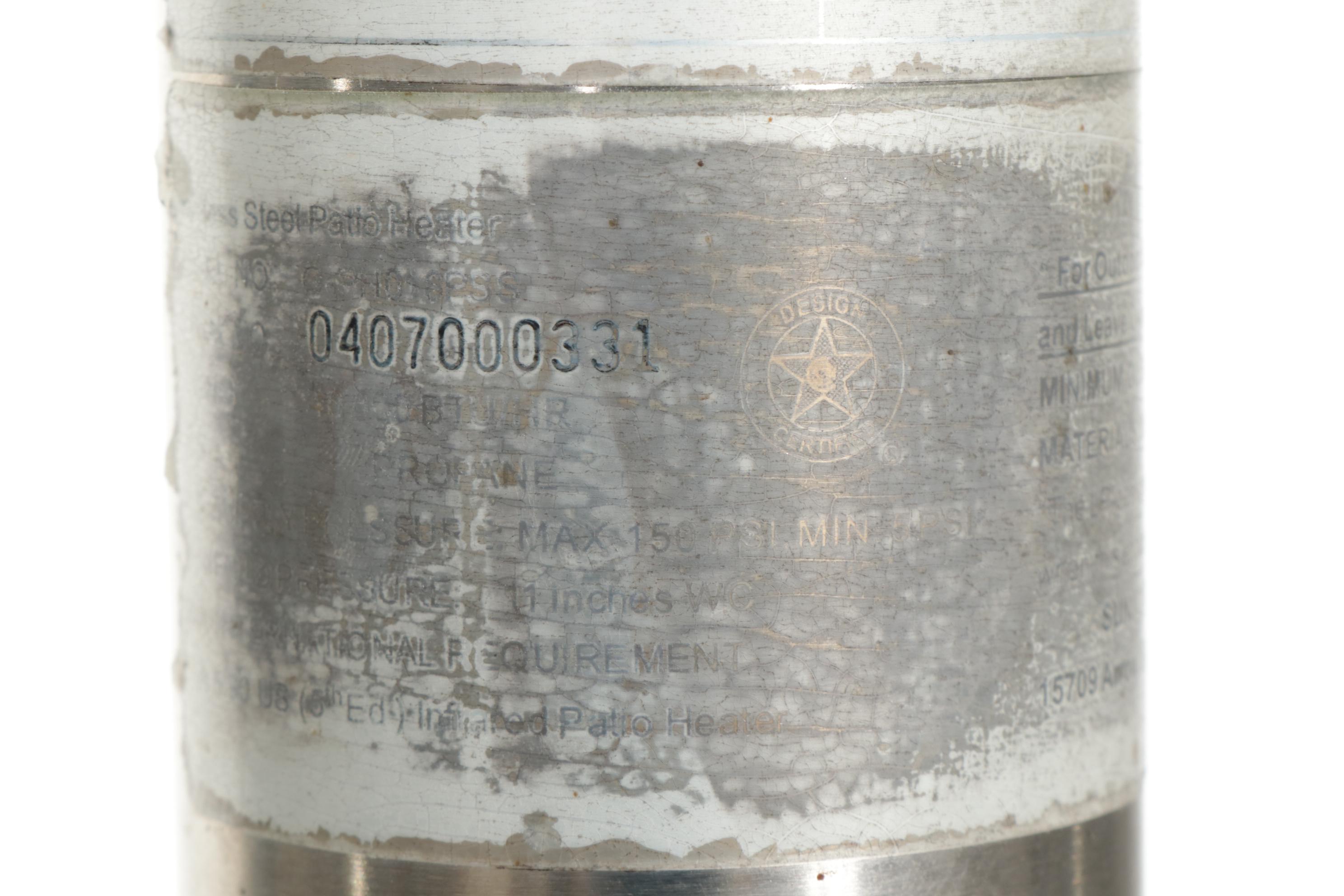 Sunjoy Outdoor Propane Powered Patio Heater with Table