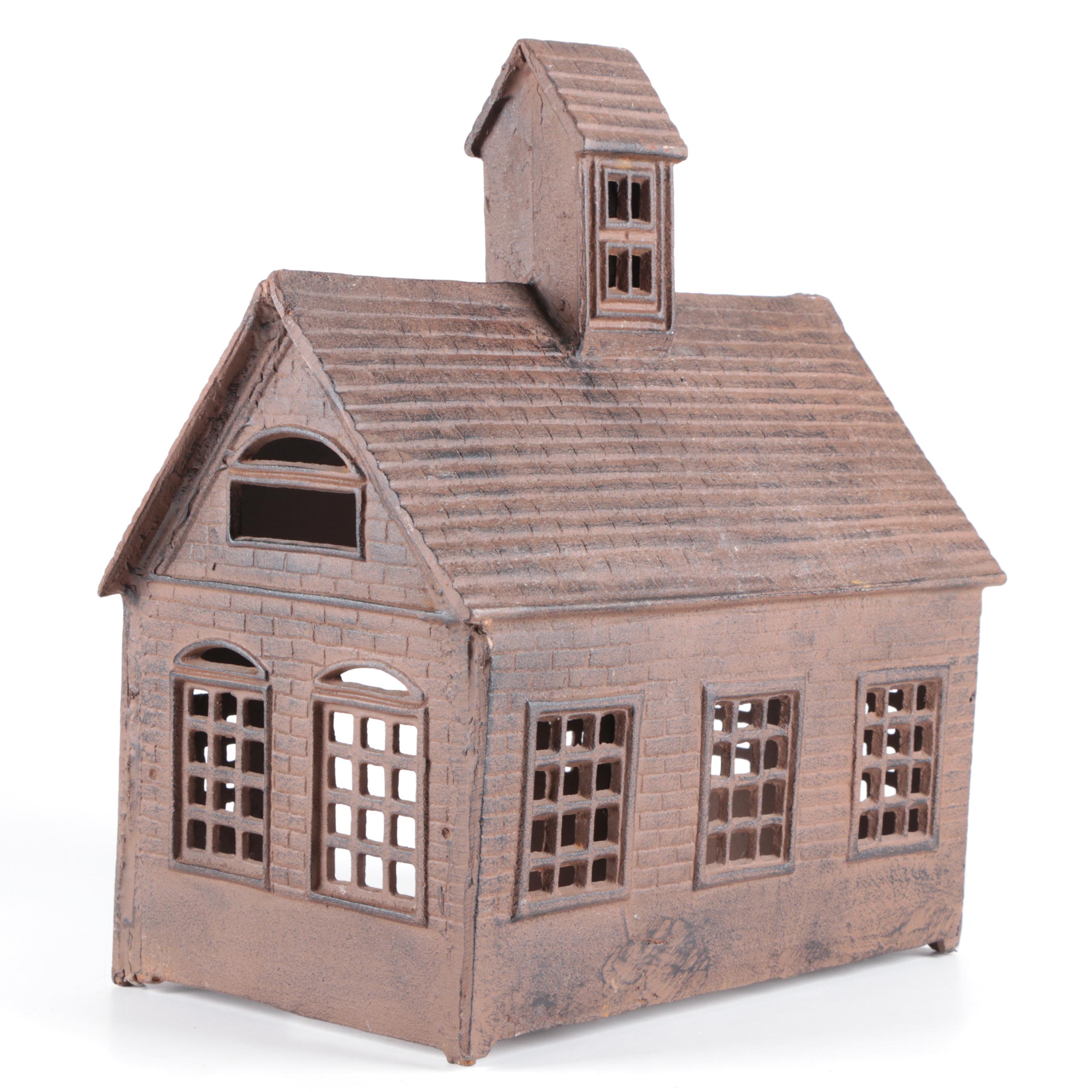 Cast Iron "Stock Farm" Barn with Livestock Figures