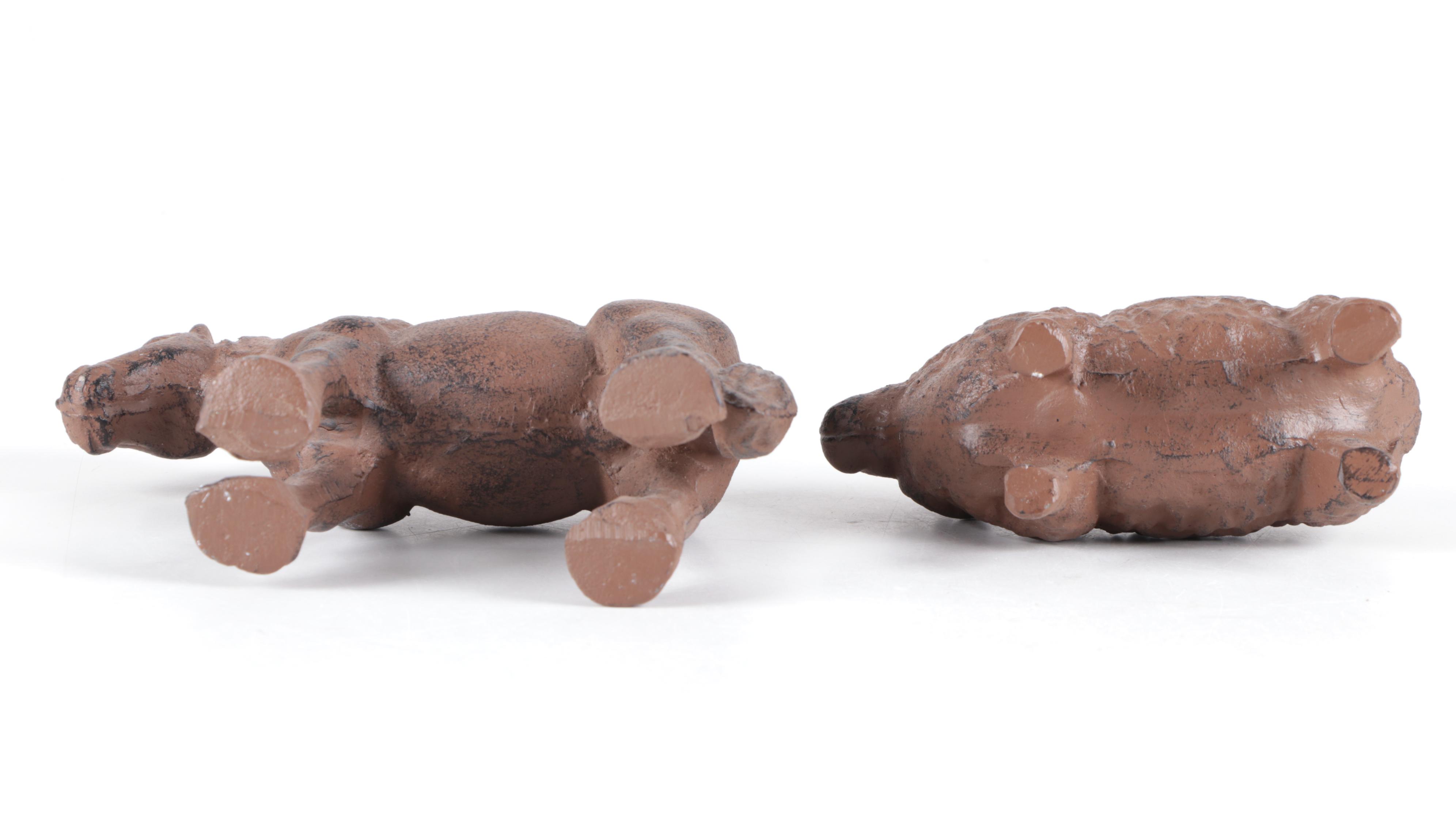 Cast Iron "Stock Farm" Barn with Livestock Figures