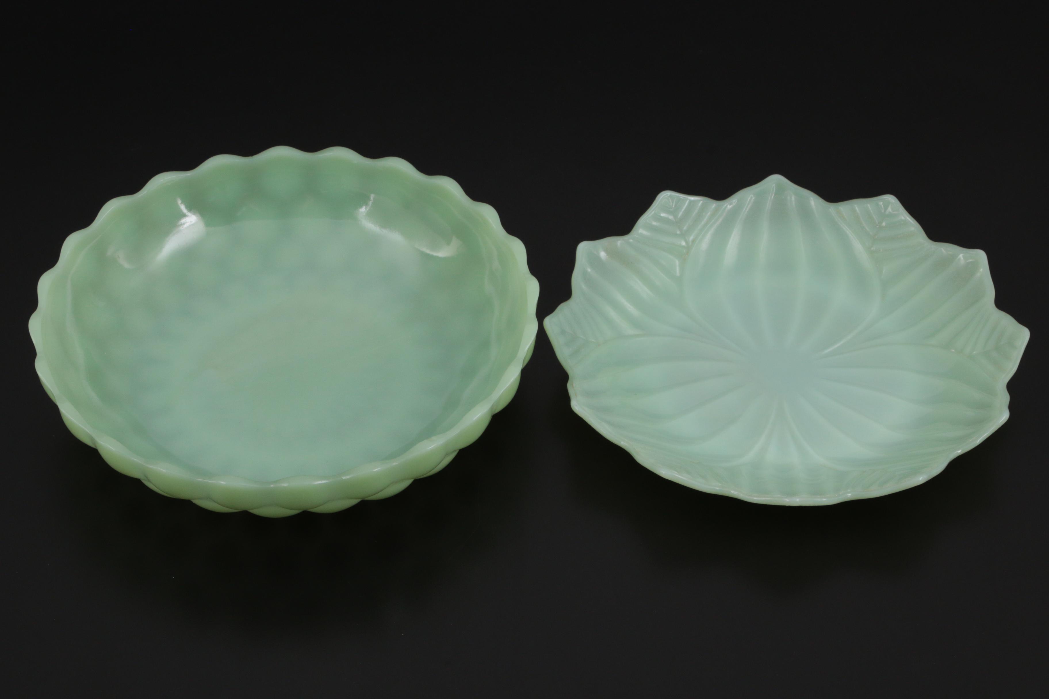 Anchor Hocking Fire King "Swirl Jadeite Shell" Dinnerware and More, Mid-20th C.