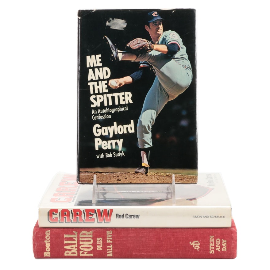 Signed First Edition "Carew" by Rod Carew and More Signed Baseball Books