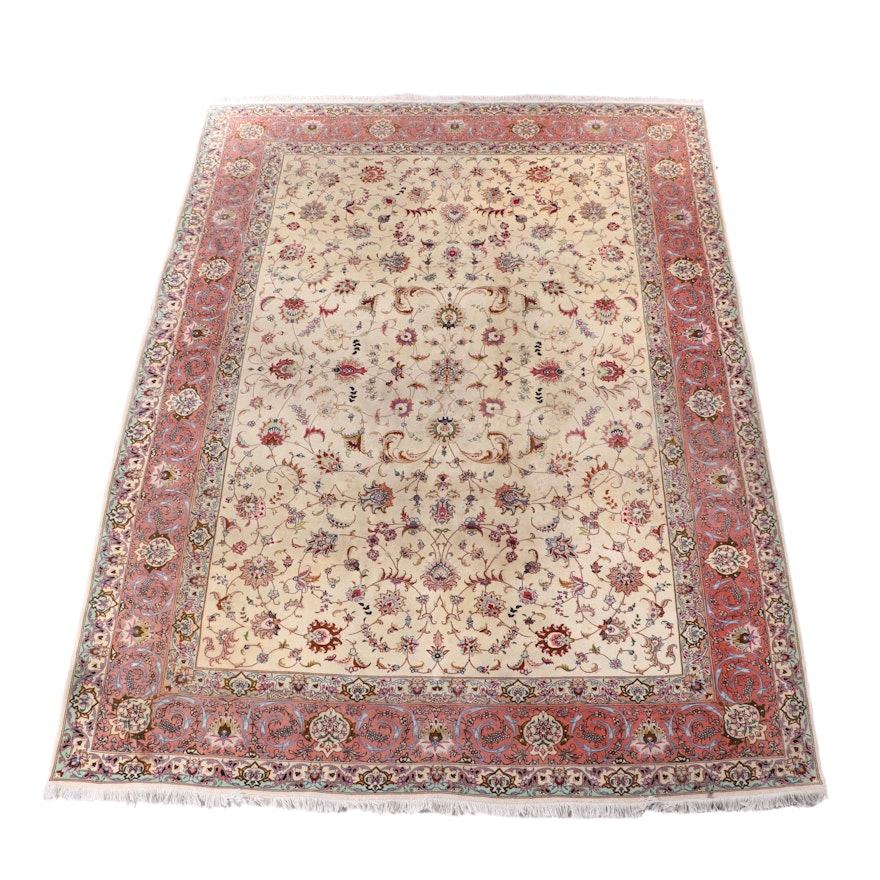 9'11 x 13'2 Hand-Knotted Persian Arak Room Sized Rug