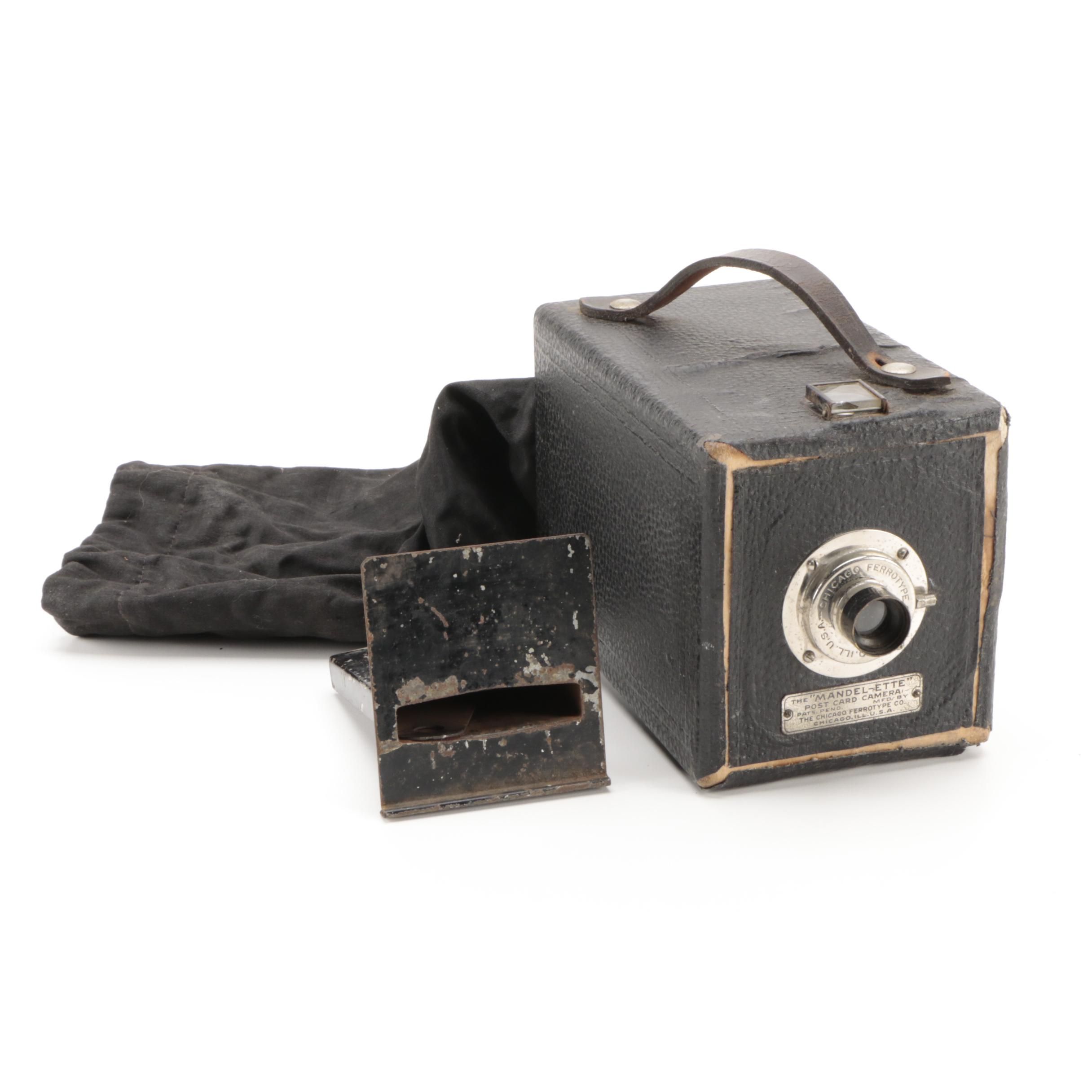 Chicago Ferrotype Co. Mandel-Ette Postcard Camera, Early 20th Century