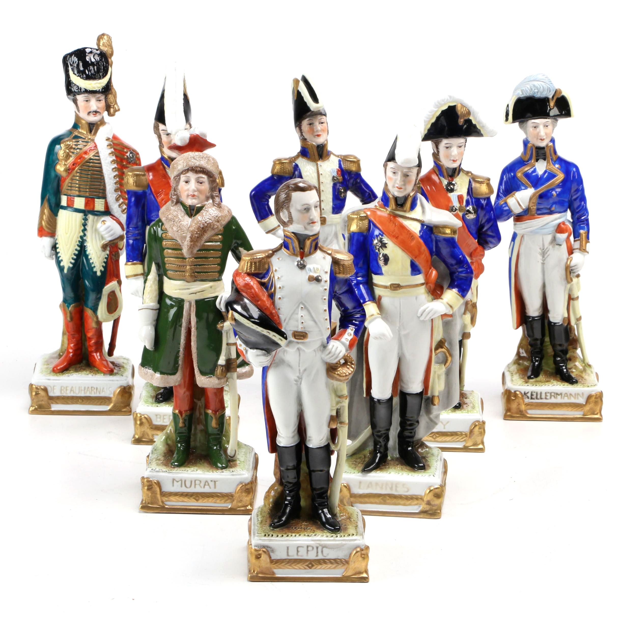 Scheibe-Alsbach  Porcelain Napoleonic War Figurines, Mid-20th Century