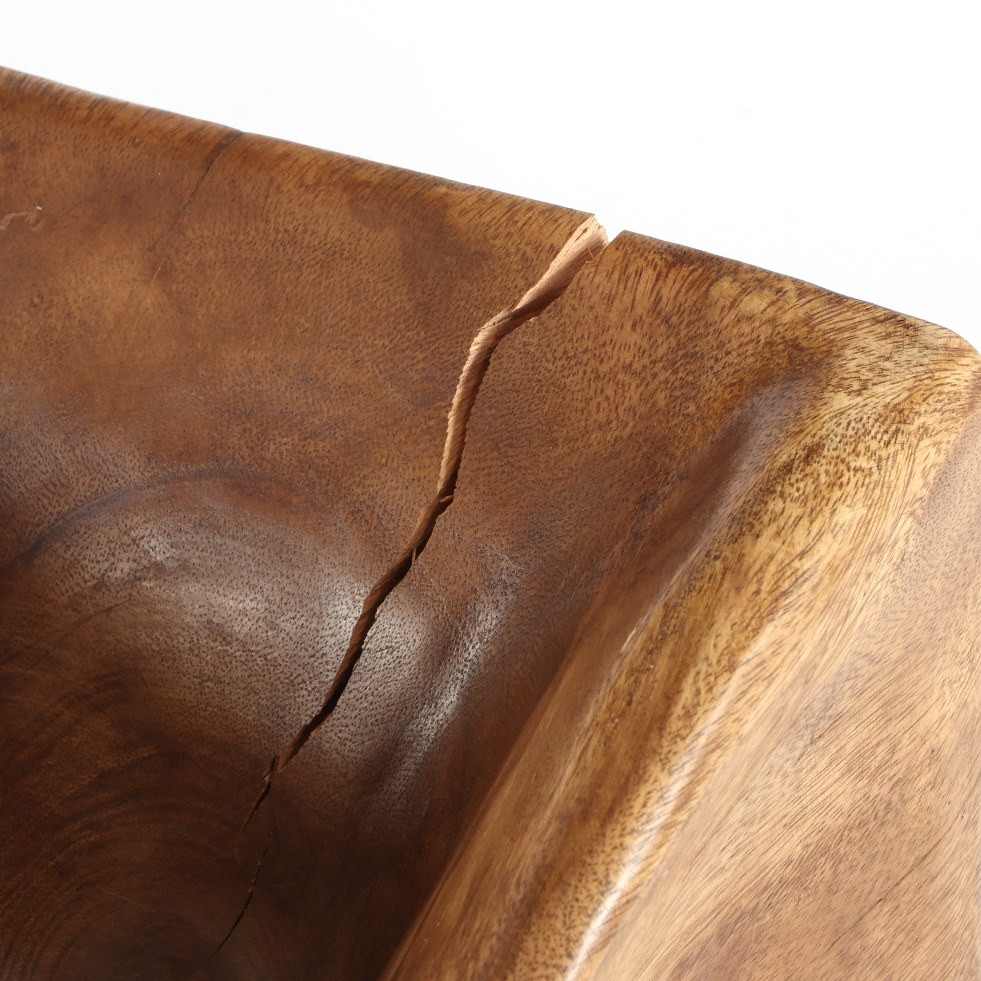 Natural Wood Twist Accent Table