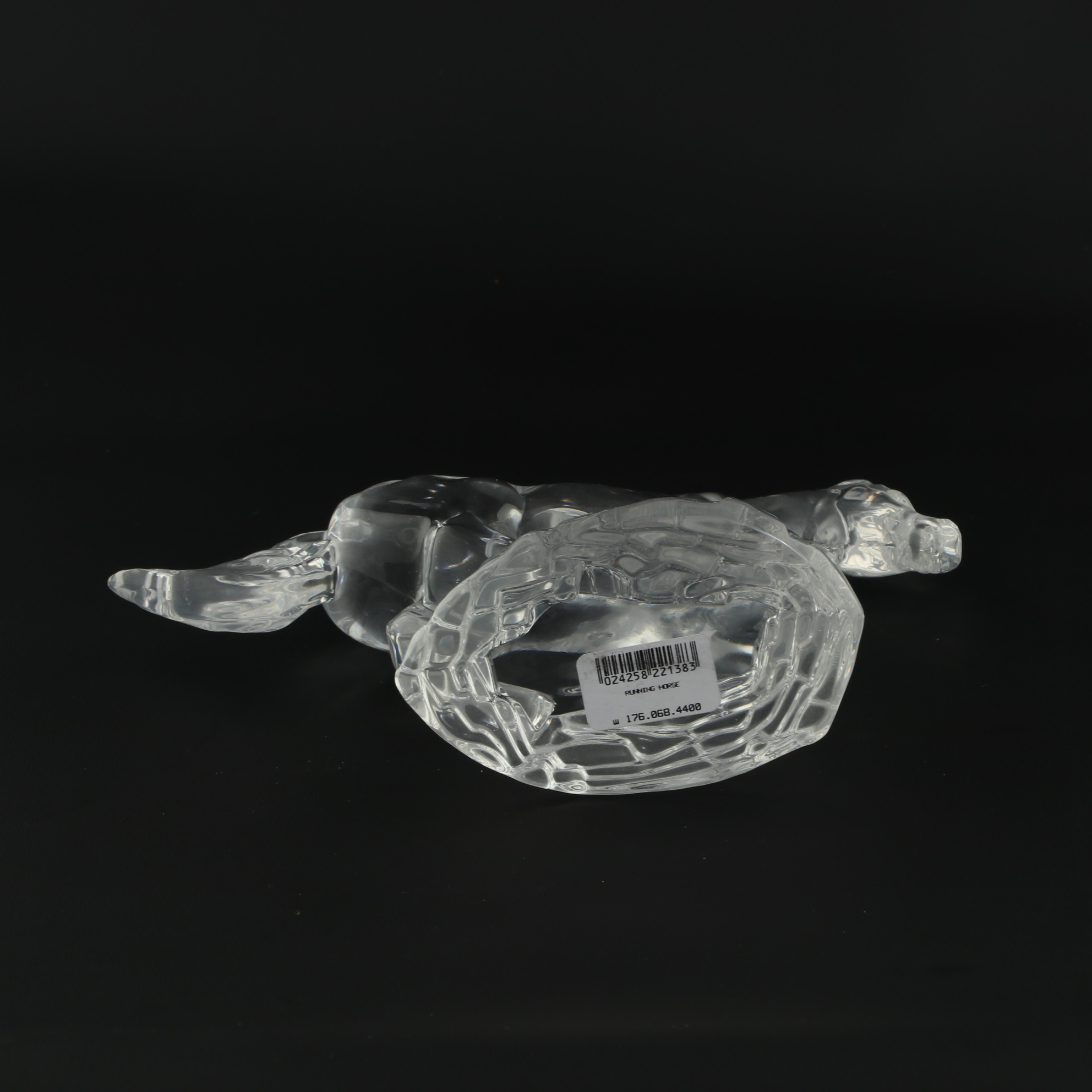 Waterford Crystal Running Horse and Clover Paperweight