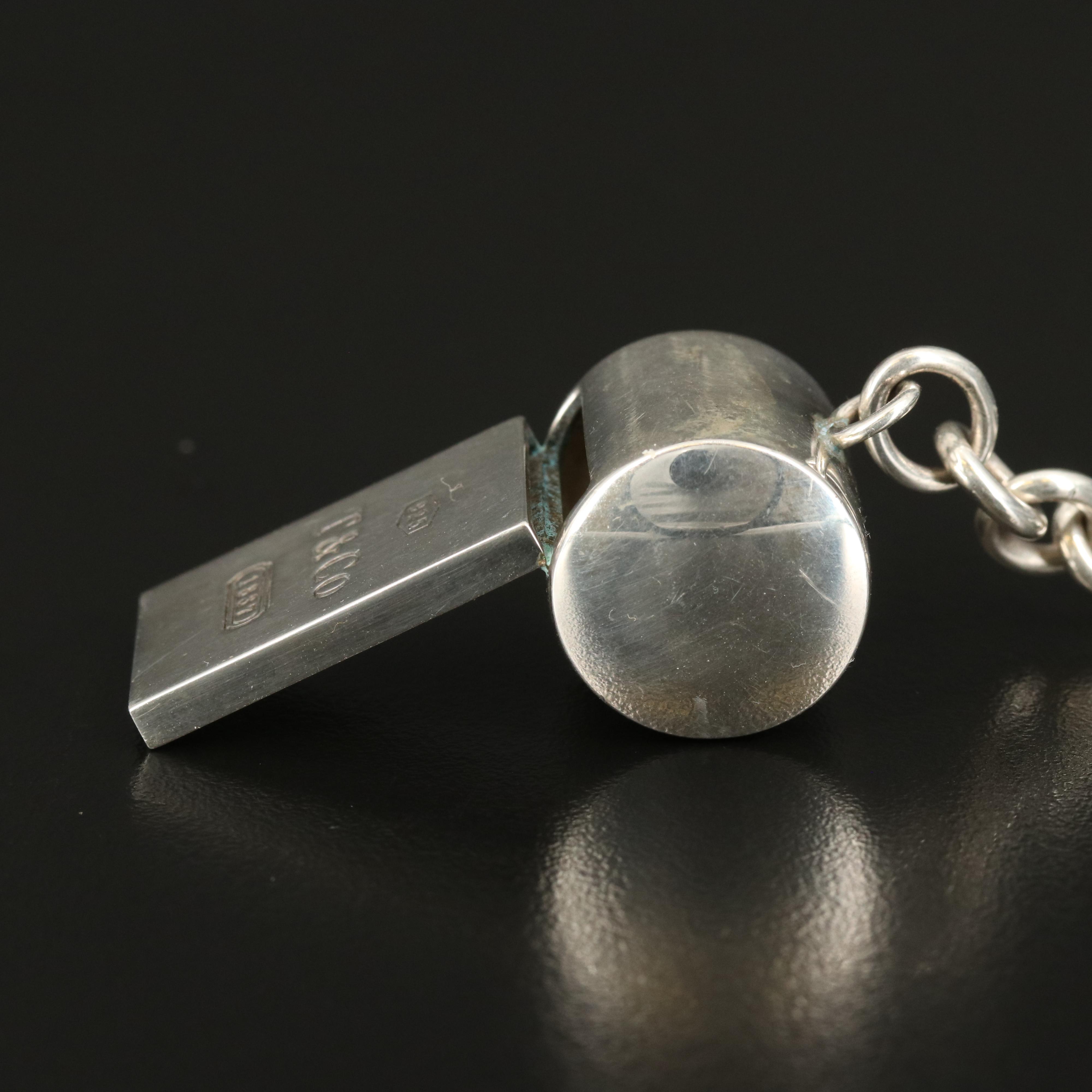 Tiffany & Co. Sterling Silver Whistle Key Ring
