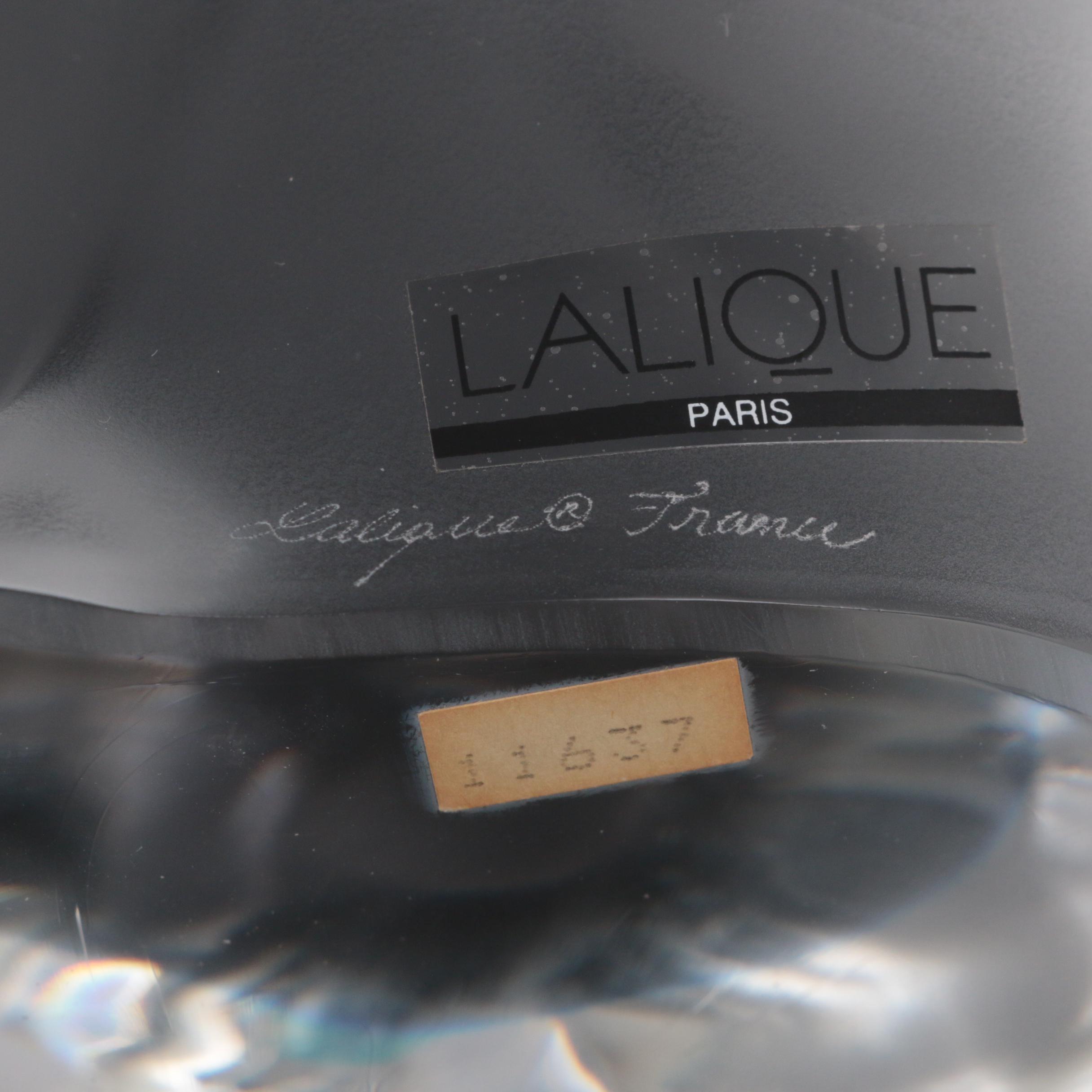 Lalique "Ours" Crystal Polar Bear Figurine