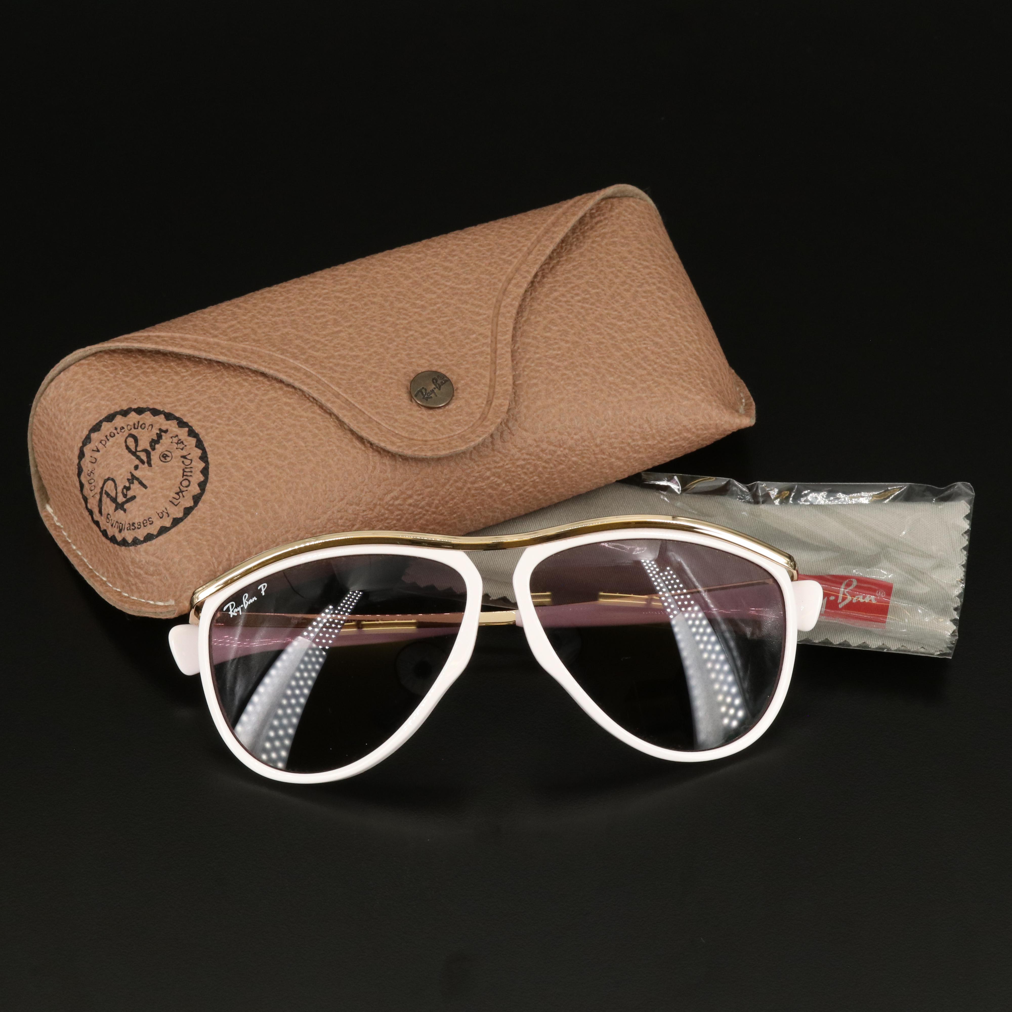 Ray-Ban RB2219 Polarized Olympian Aviator Sunglasses with Case