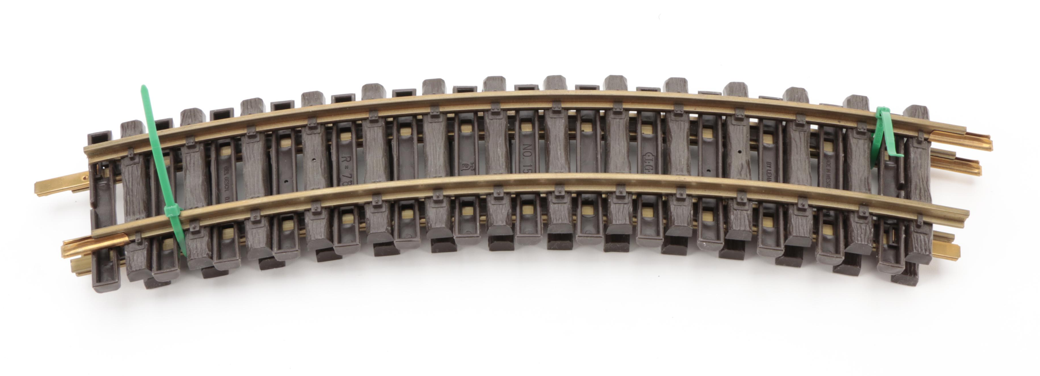 Lehmann-Gross-Bahn G Scale Model Railroad Track, Curved and Straight