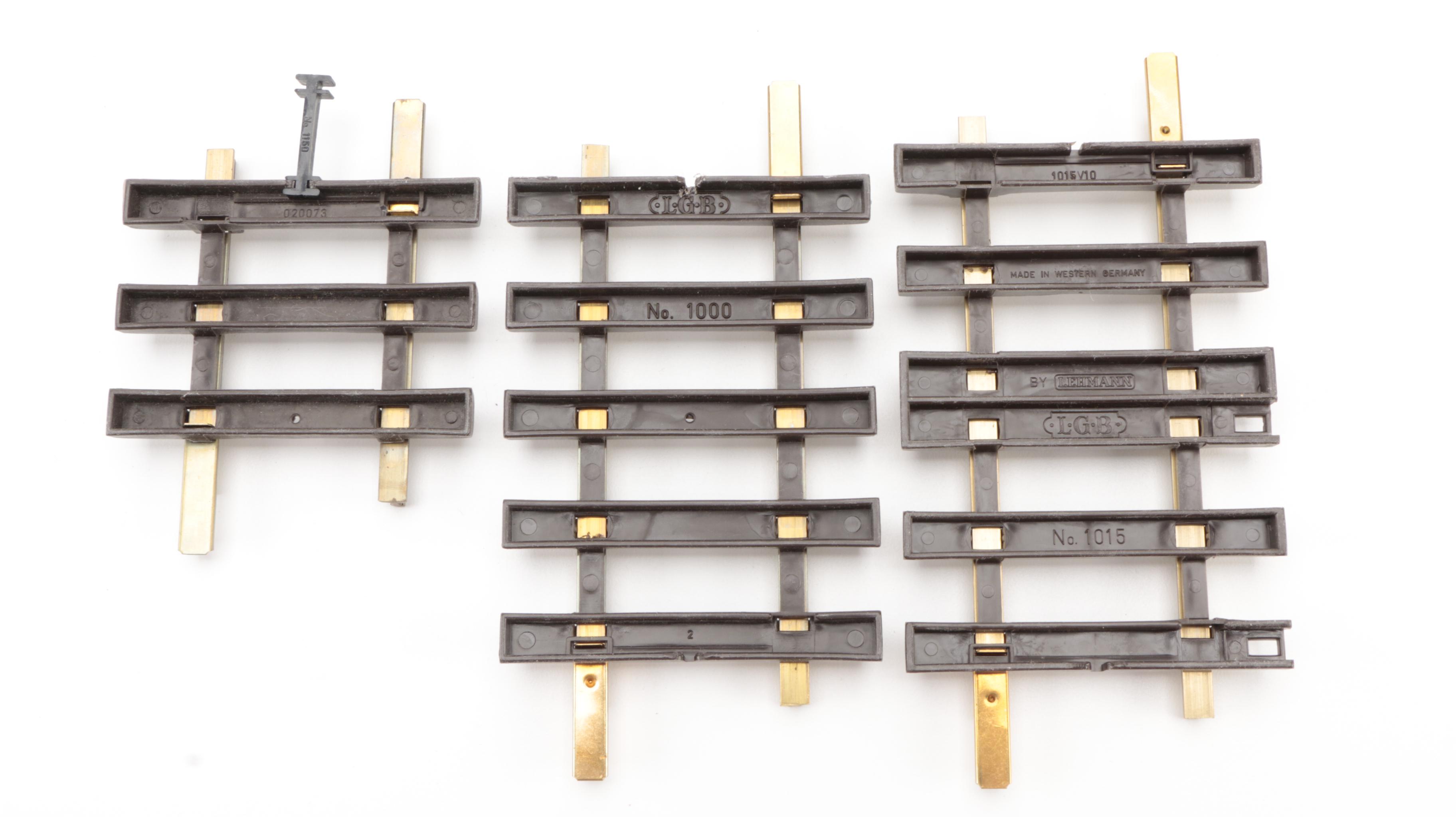 Lehmann-Gross-Bahn G Scale Model Railroad Track, Curved and Straight