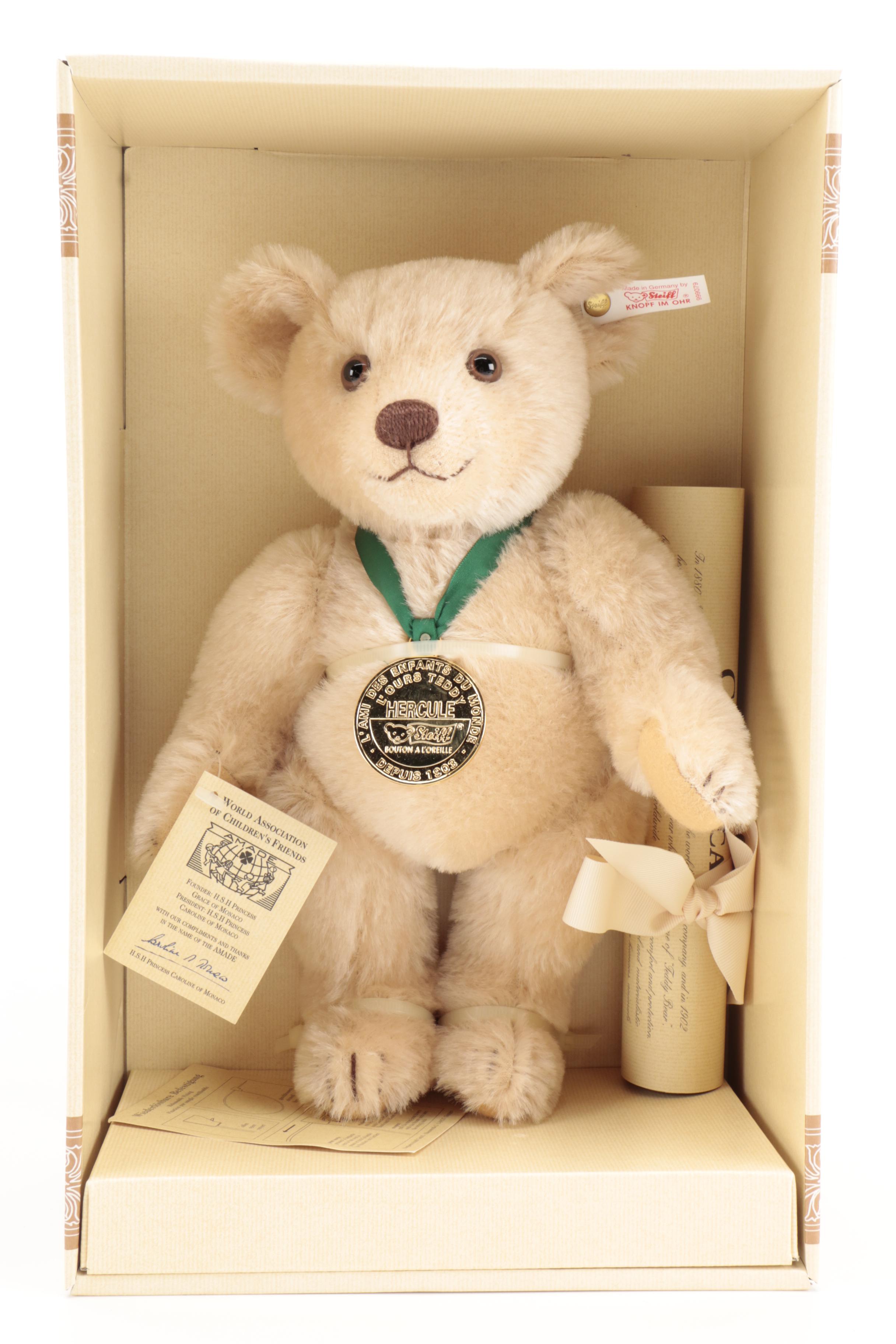 Steiff Mohair Plush Stuffed Animals Including Hercule Teddy Bear 28