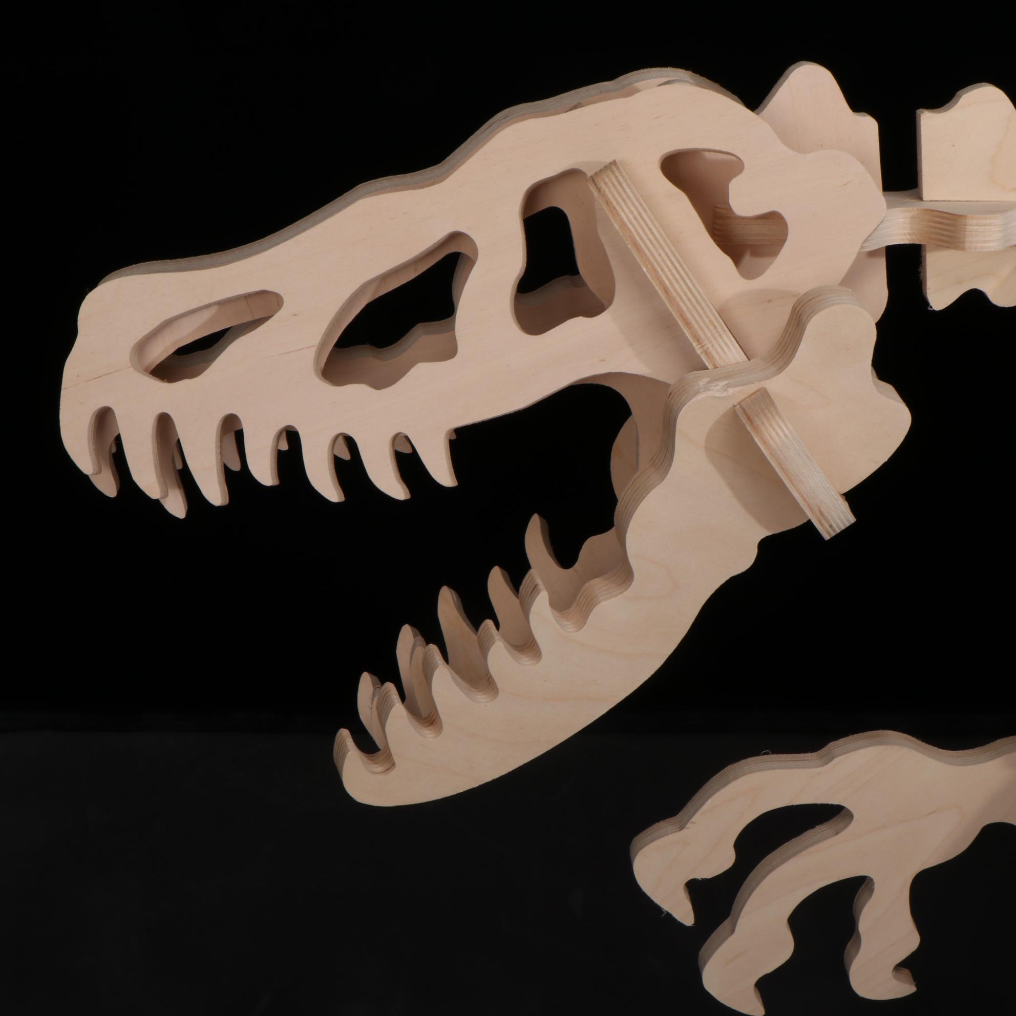 B. C. Bones "Velociraptor" Life Size 3D Plywood Skeleton Model, 1999