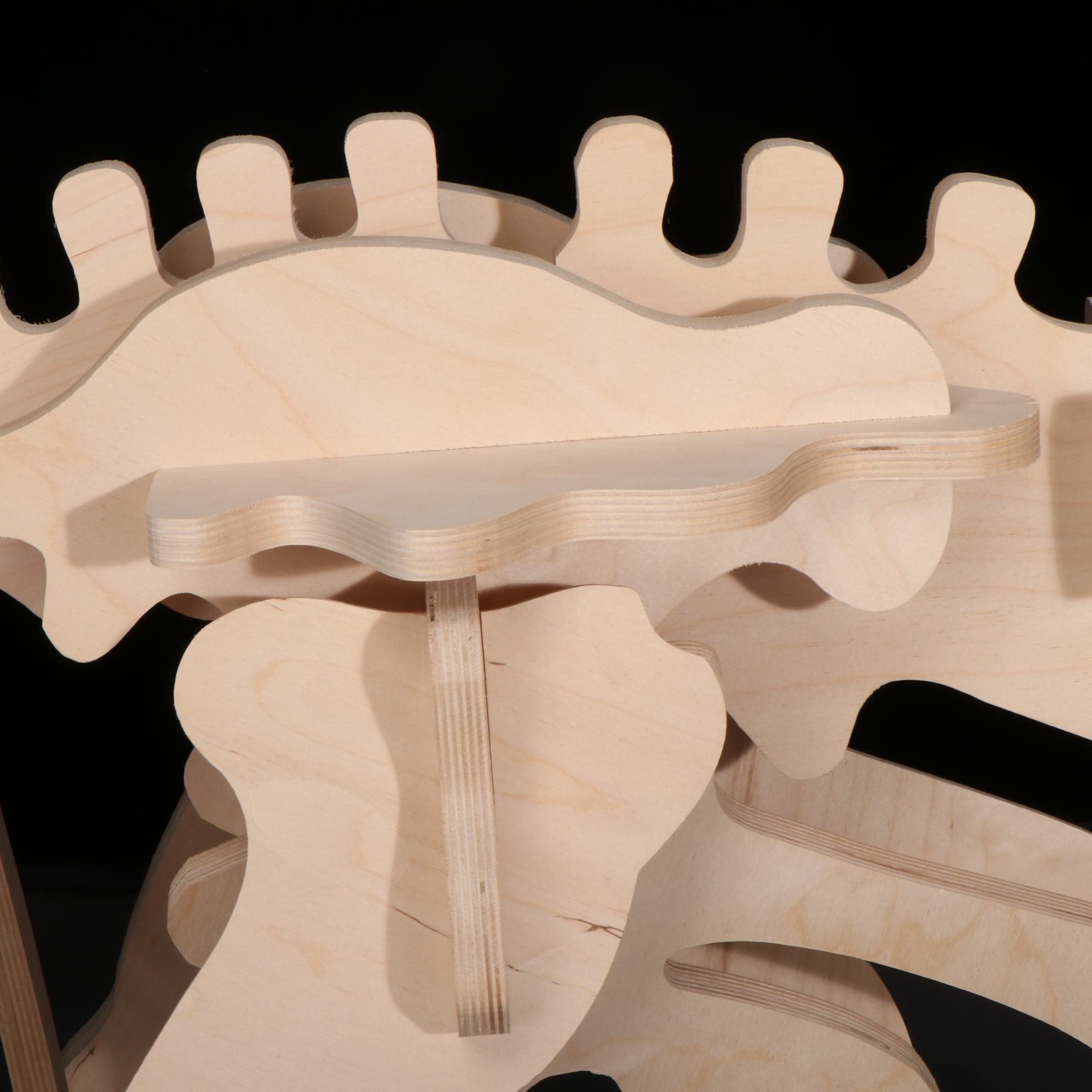 B. C. Bones "Velociraptor" Life Size 3D Plywood Skeleton Model, 1999