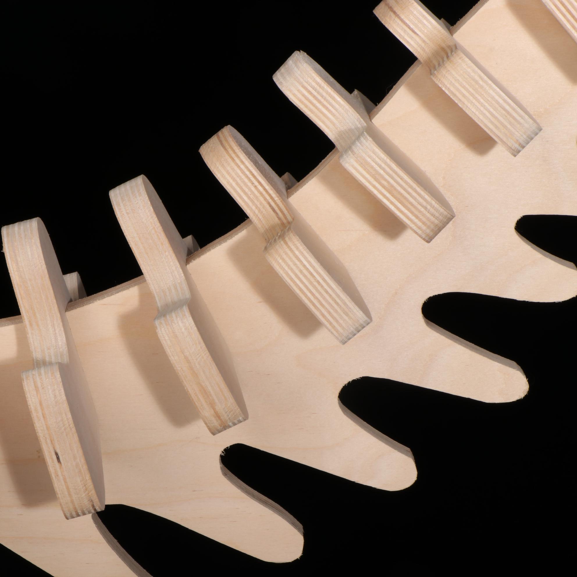 B. C. Bones "Velociraptor" Life Size 3D Plywood Skeleton Model, 1999