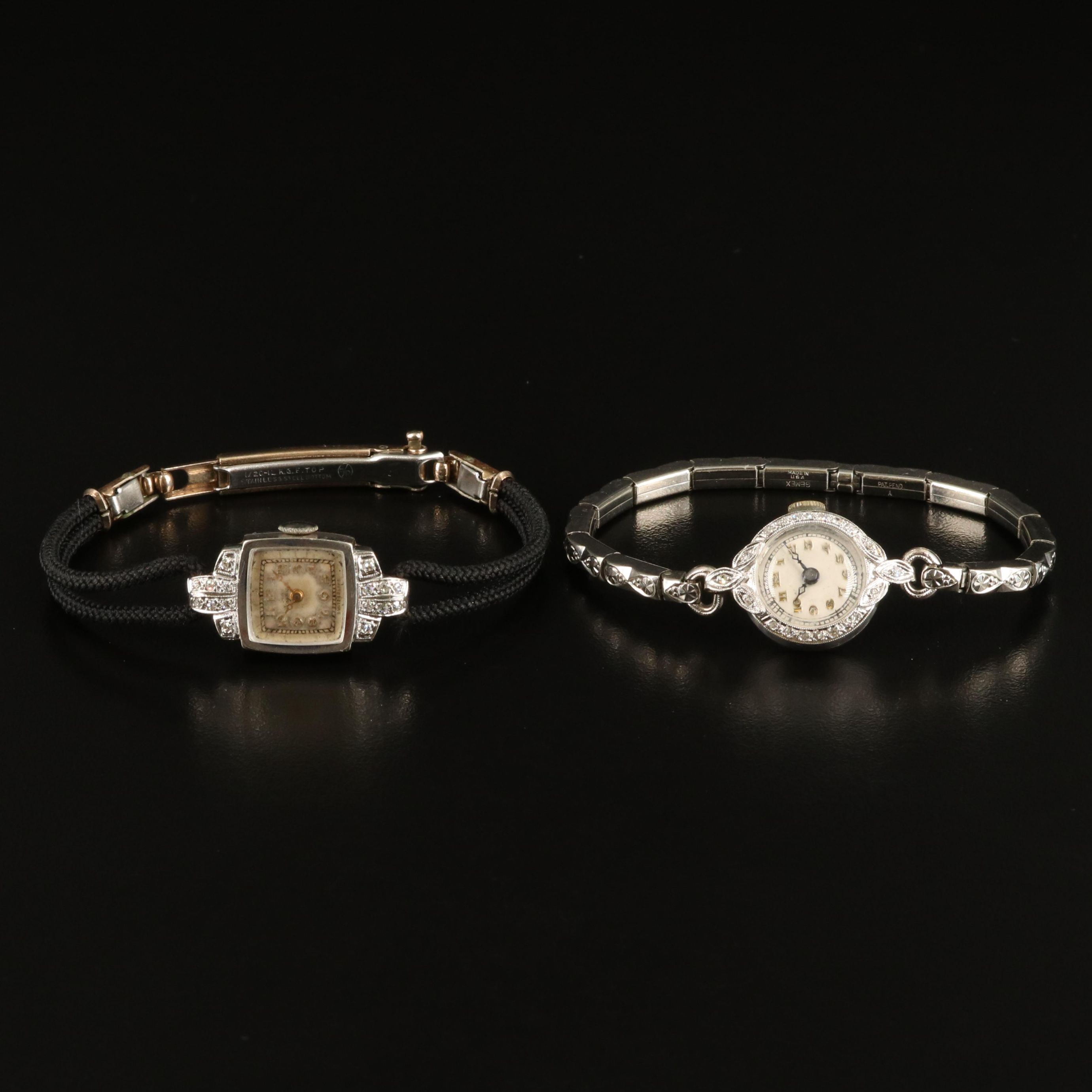 Jules Jurgensen 14K & S. Kocher Platinum Diamond Watch