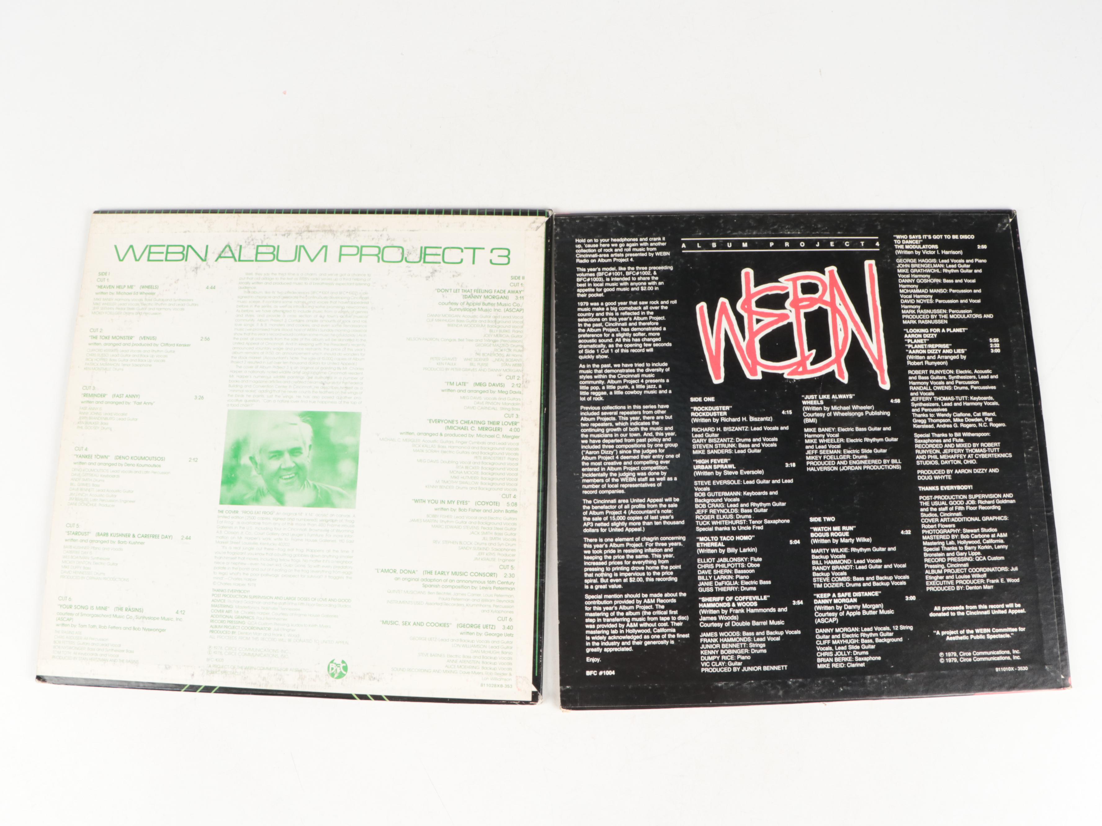 WEBN Album Project Albums and "The Vinyl Days" LP Records
