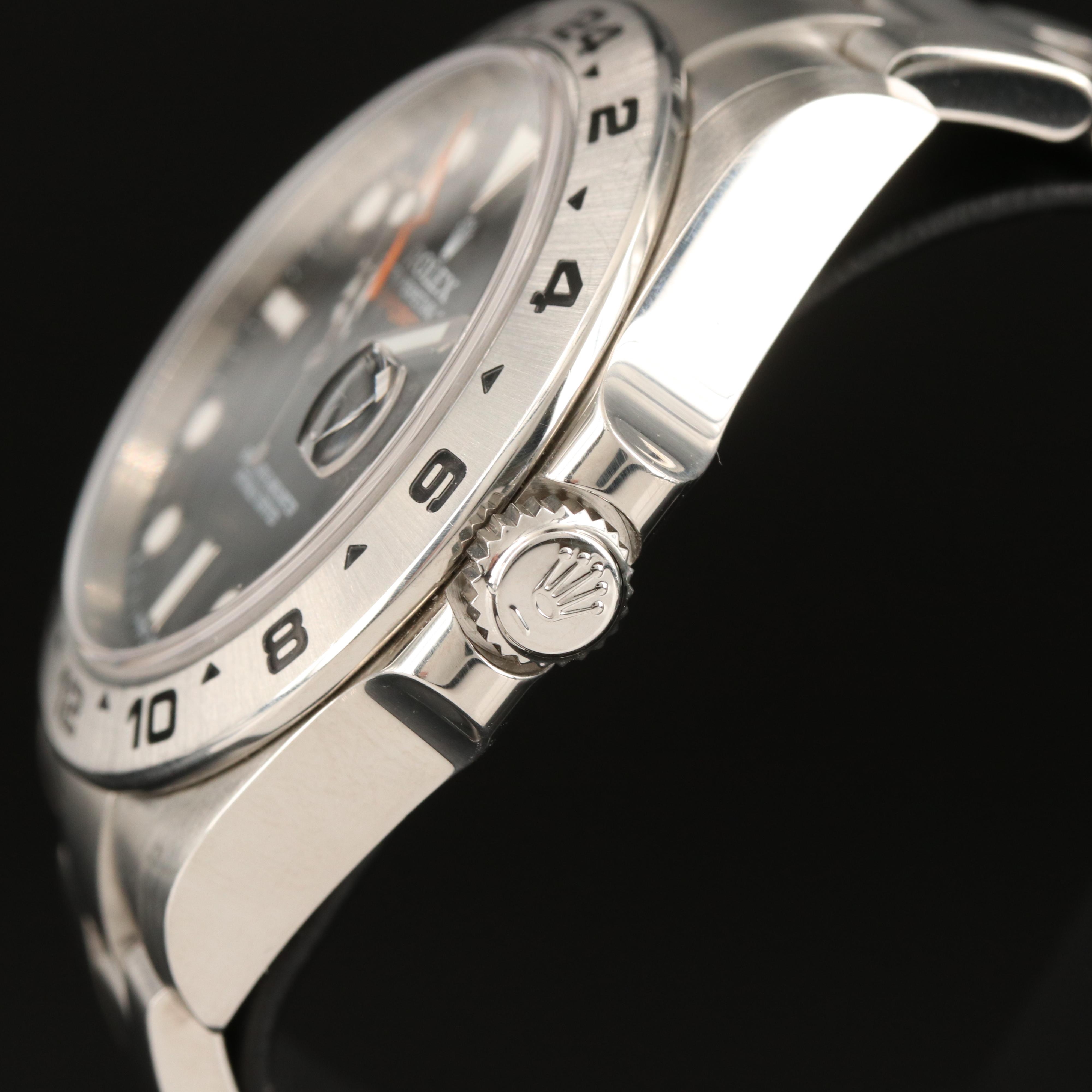 2010 Rolex Explorer II 216570 Stainless Steel Automatic Watch