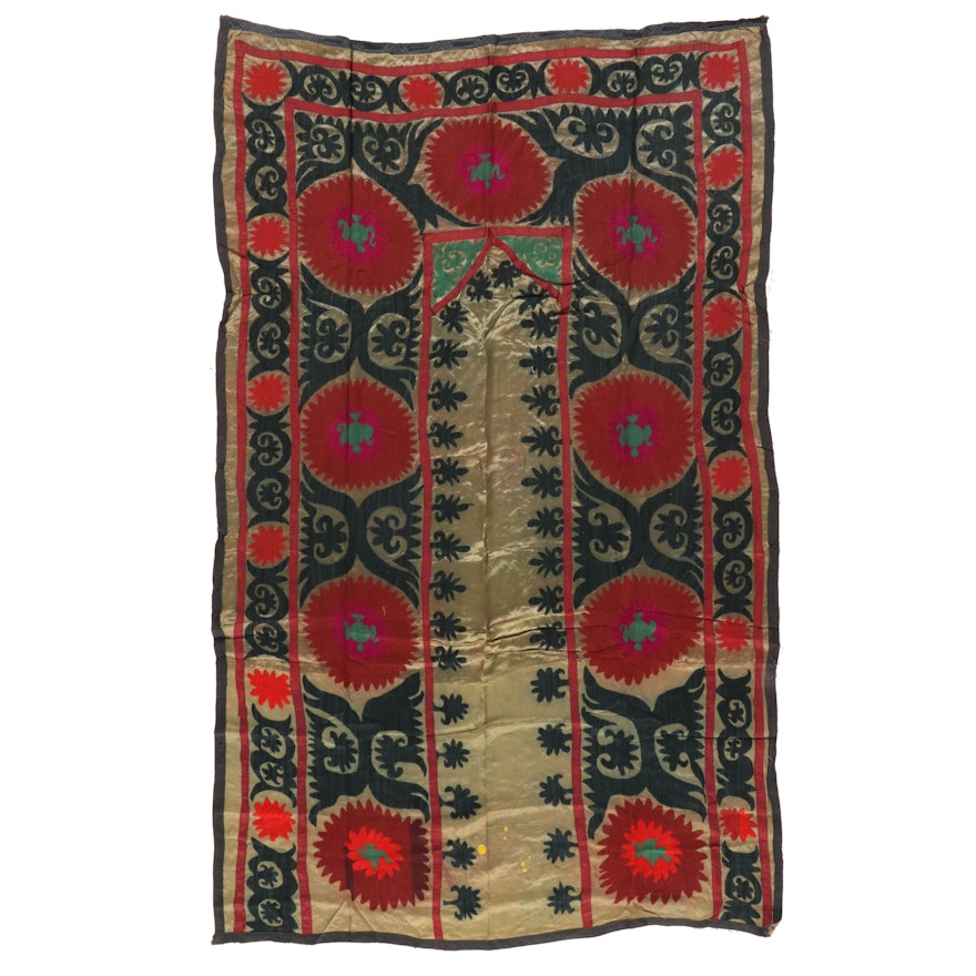 Handmade Central Asian Embroidered Decorative Wall Hanging