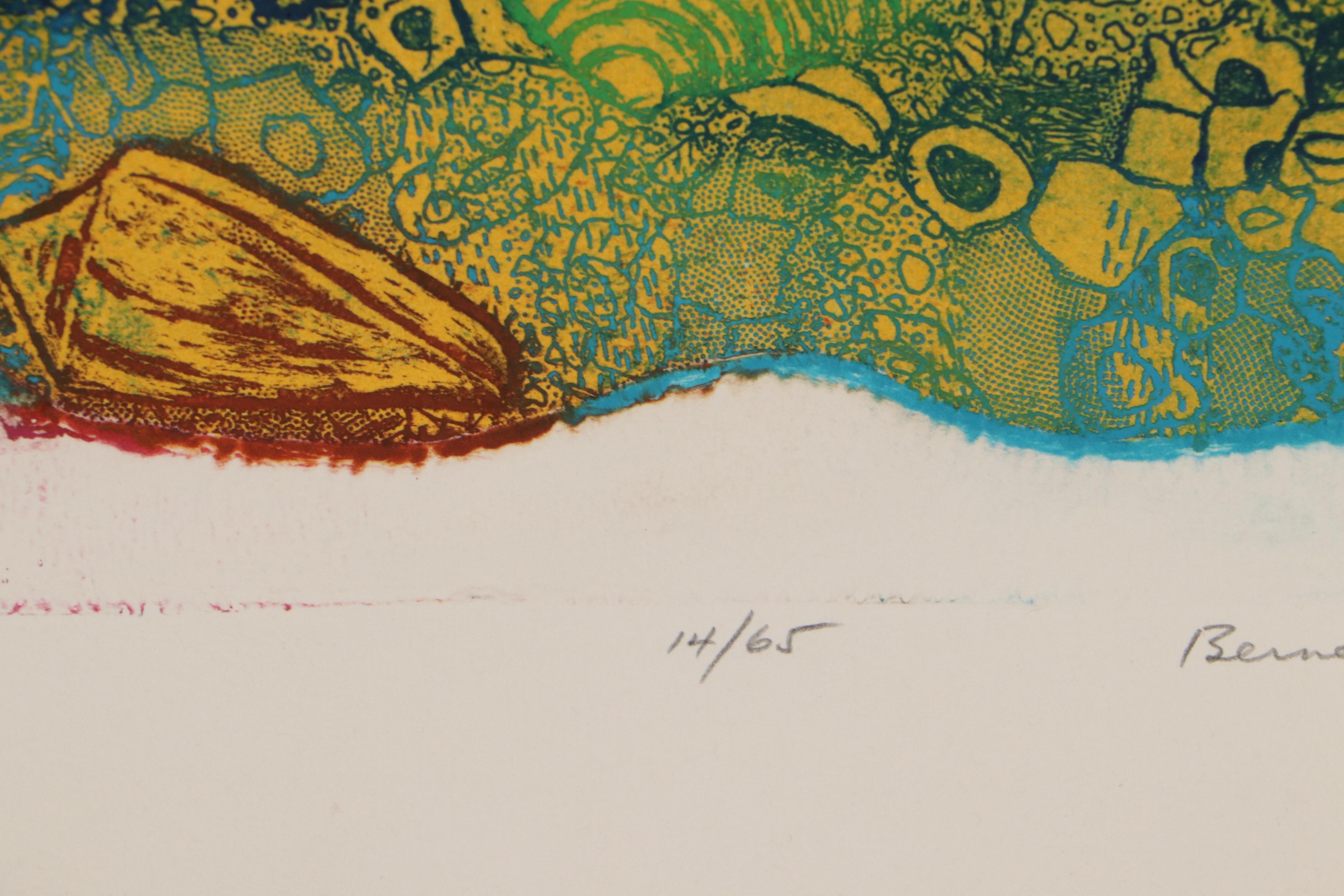 Bernece Berkman-Hunter Color Etching With Aquatint "Land's Edge," 1977