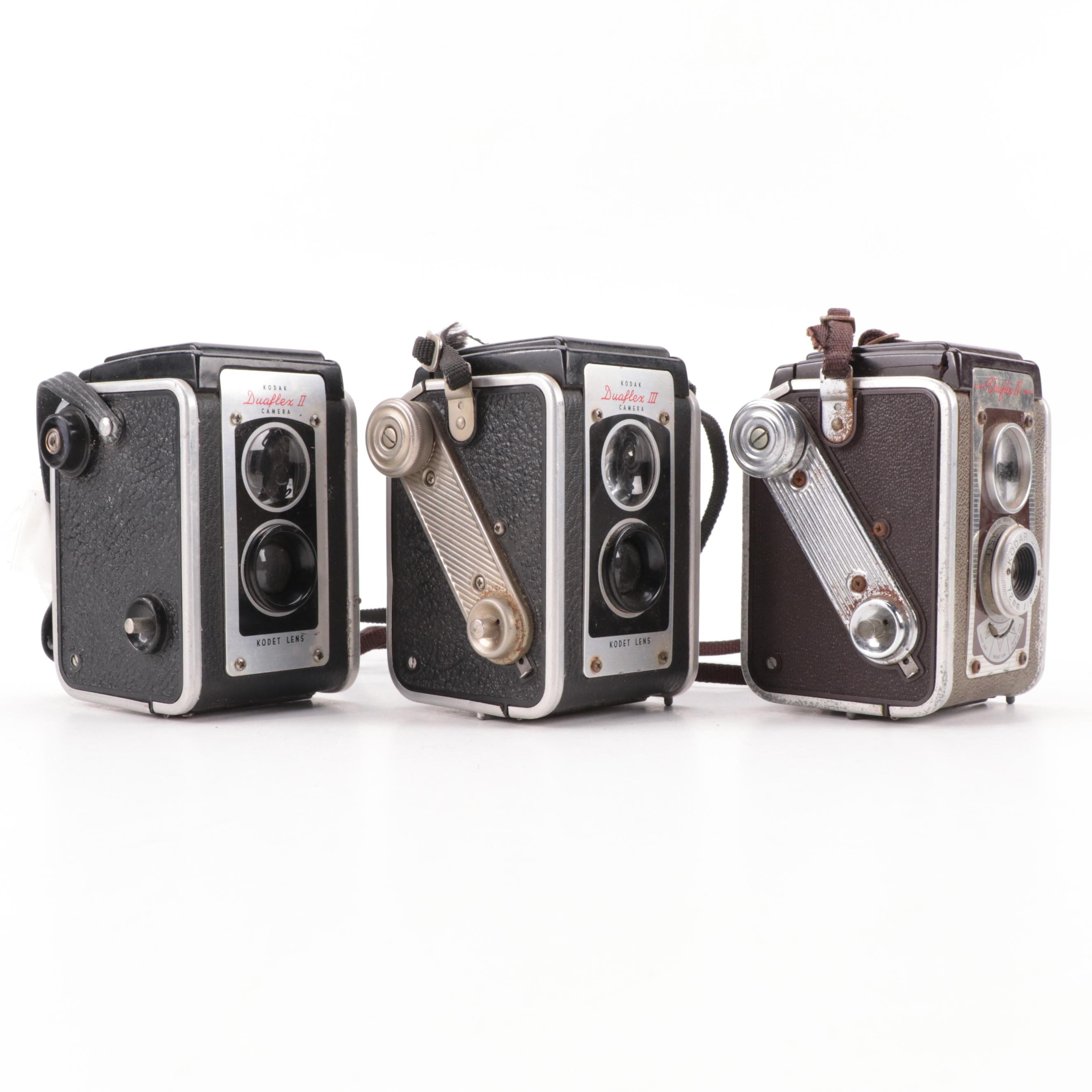Kodak Duaflex II, III and IV 72mm TLR Cameras, Mid-20th Century