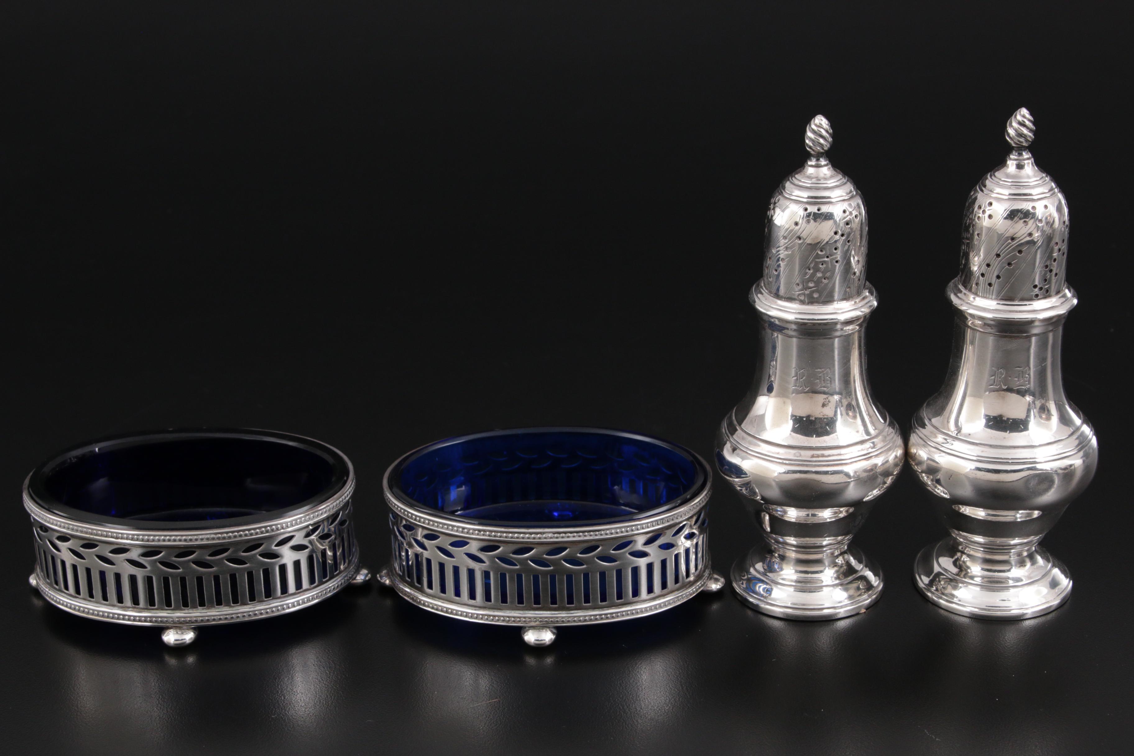 Tiffany & Co. Shakers with Other American and English Sterling Silver and Plate