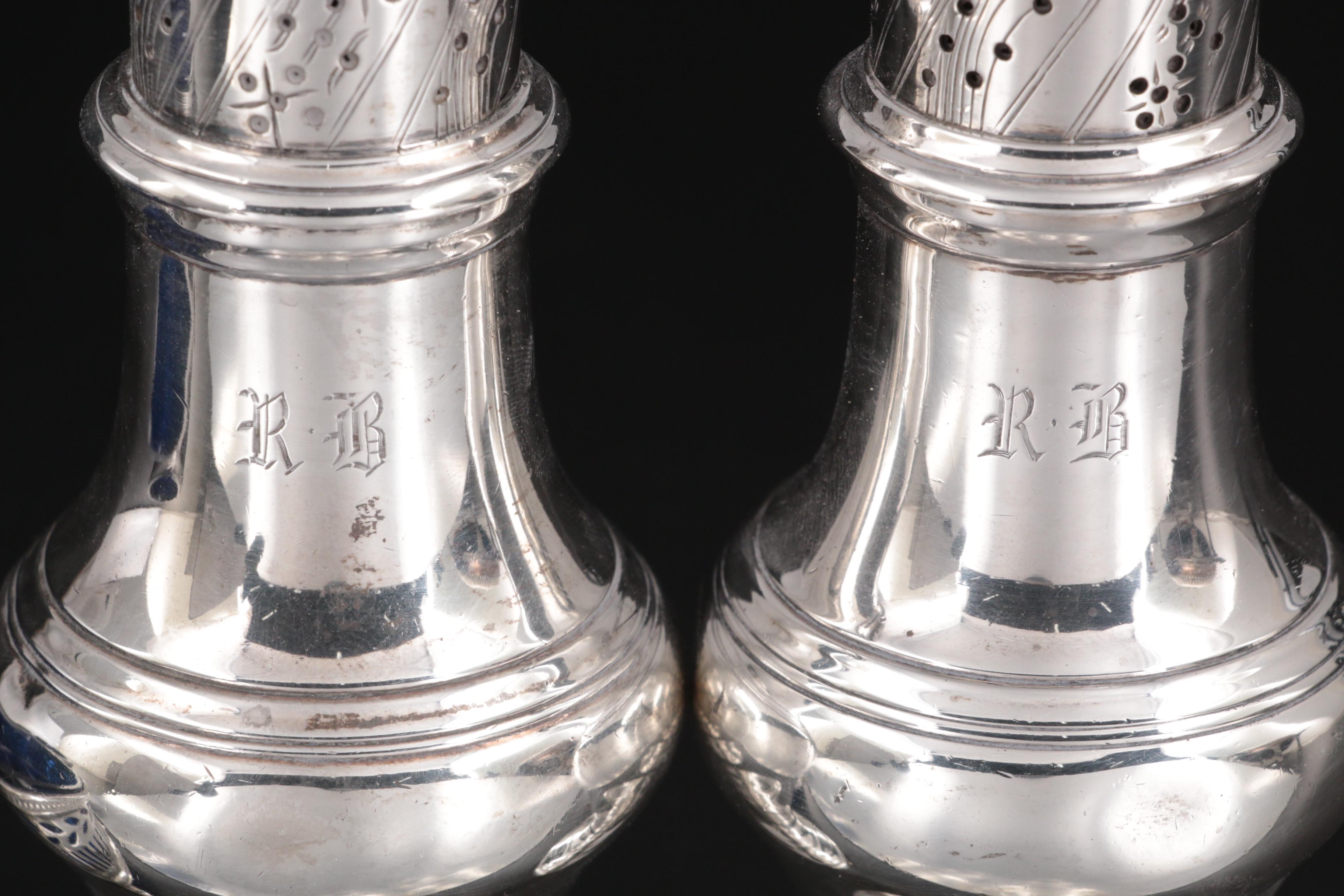 Tiffany & Co. Shakers with Other American and English Sterling Silver and Plate
