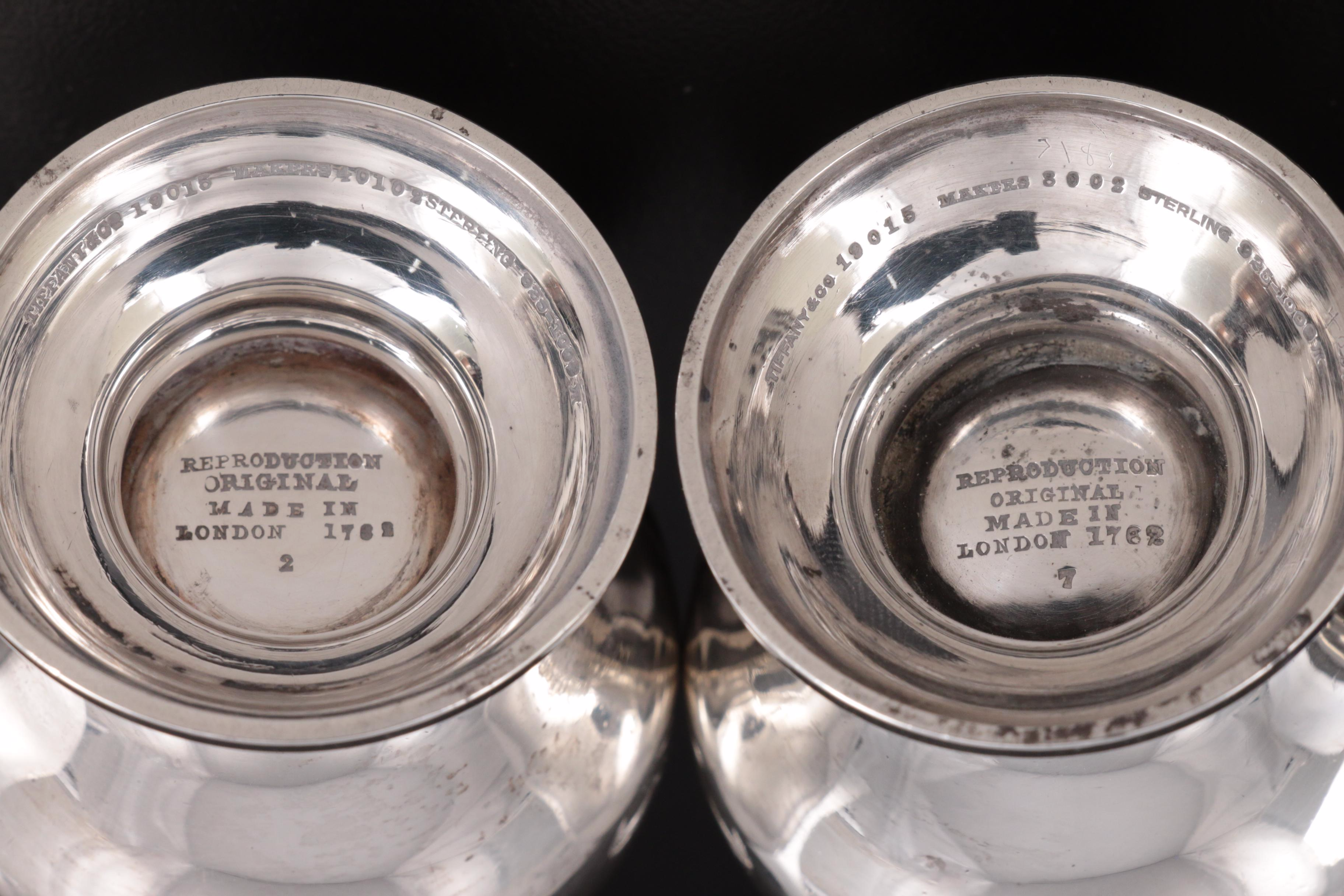 Tiffany & Co. Shakers with Other American and English Sterling Silver and Plate