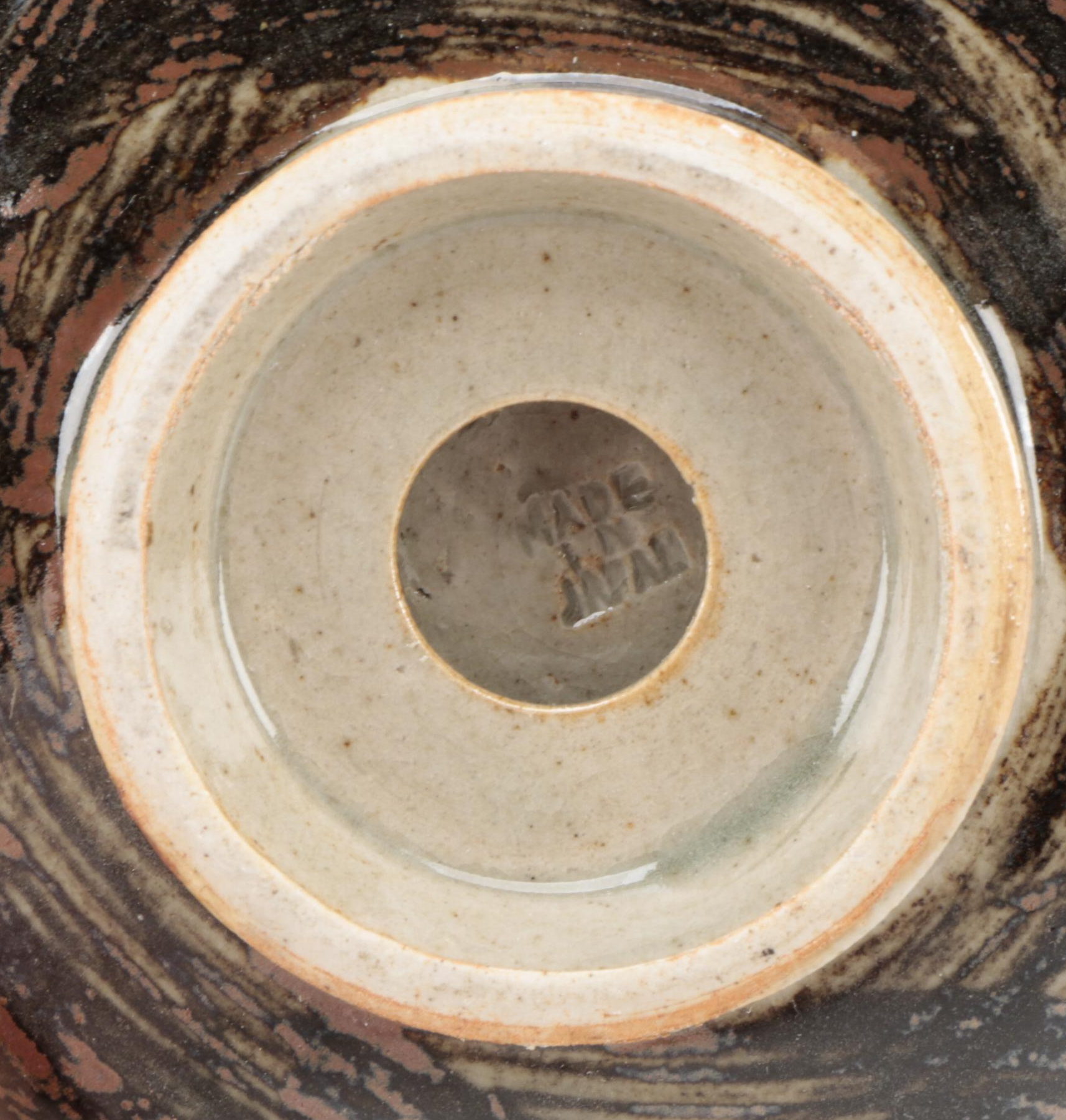 Obori Soma Ware Sacred Horse Stoneware Tea Pot, Cups, and Bowls