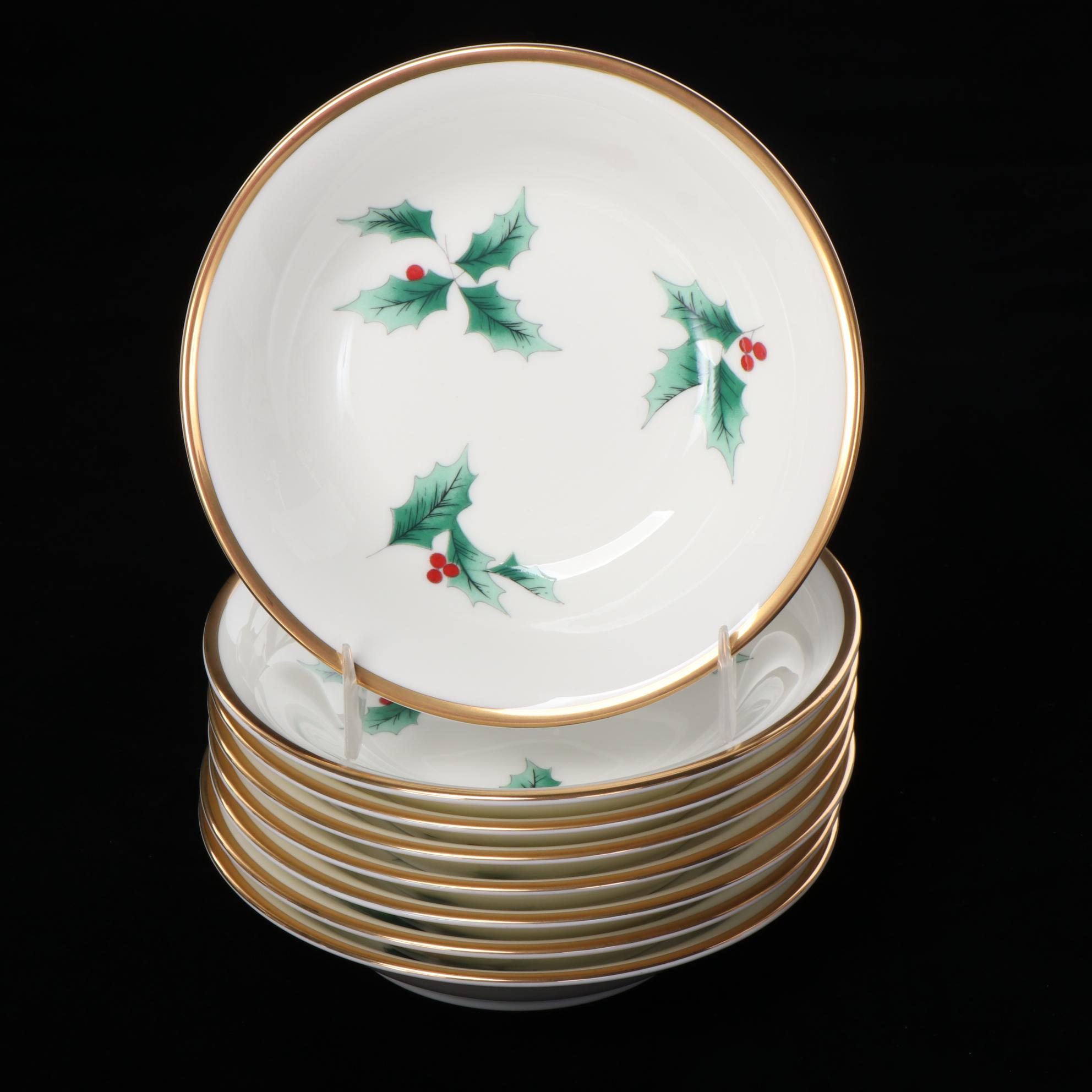 Mikasa "Ribbon Holly" Bone China Dinnerware and Serveware