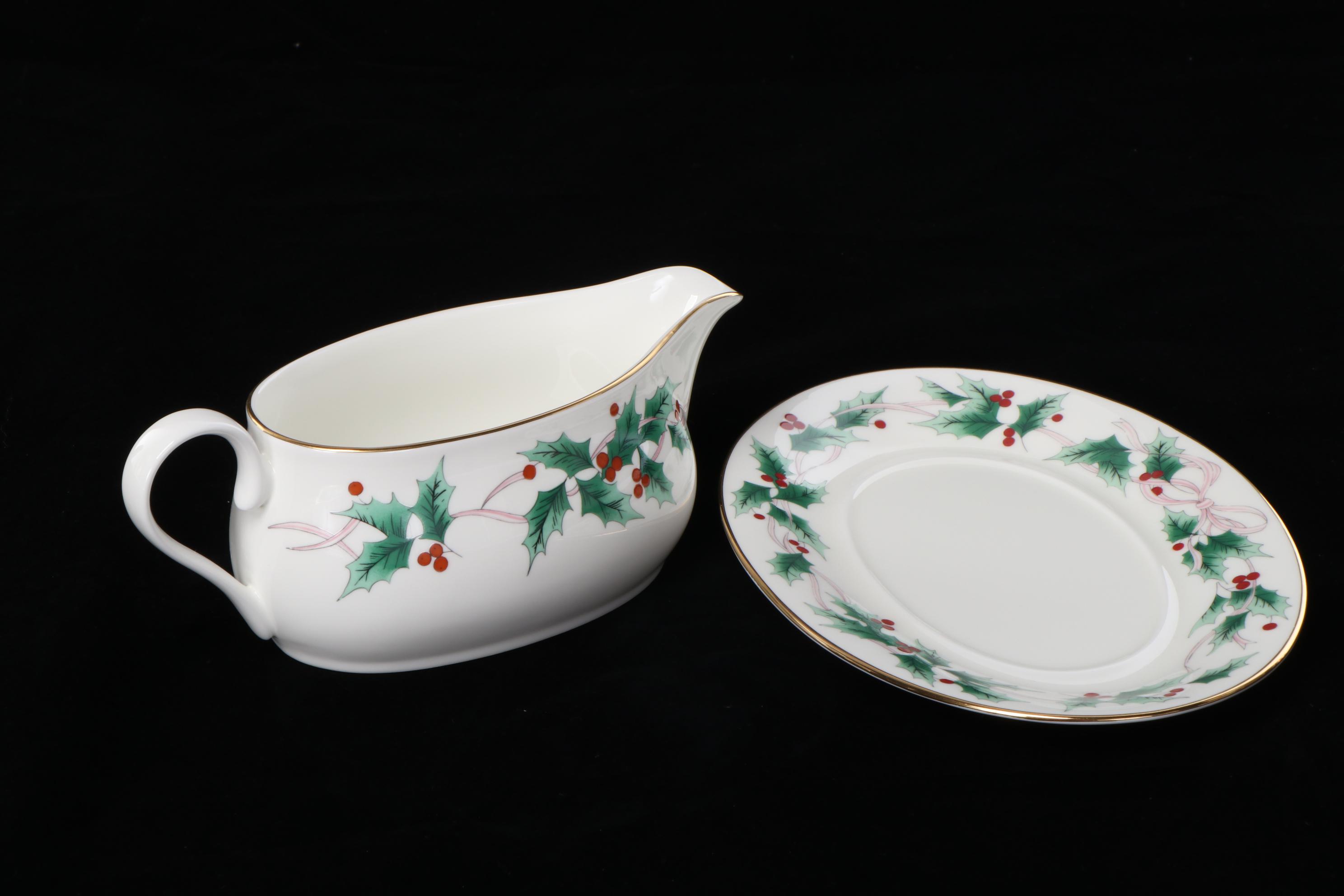 Mikasa "Ribbon Holly" Bone China Dinnerware and Serveware