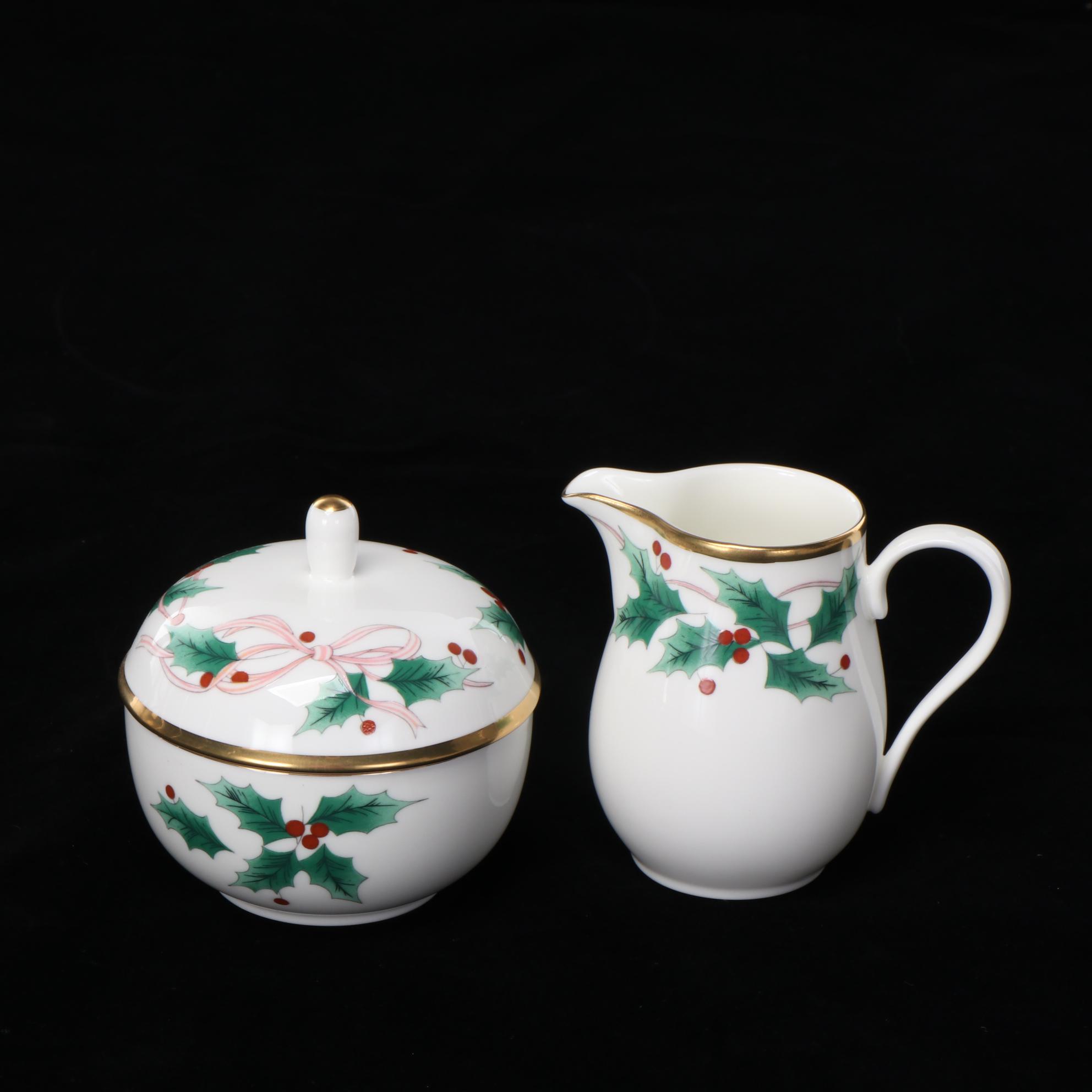 Mikasa "Ribbon Holly" Bone China Dinnerware and Serveware