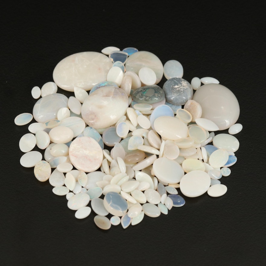 Loose 91.35 CTW Opal and Common Opal Cabochons