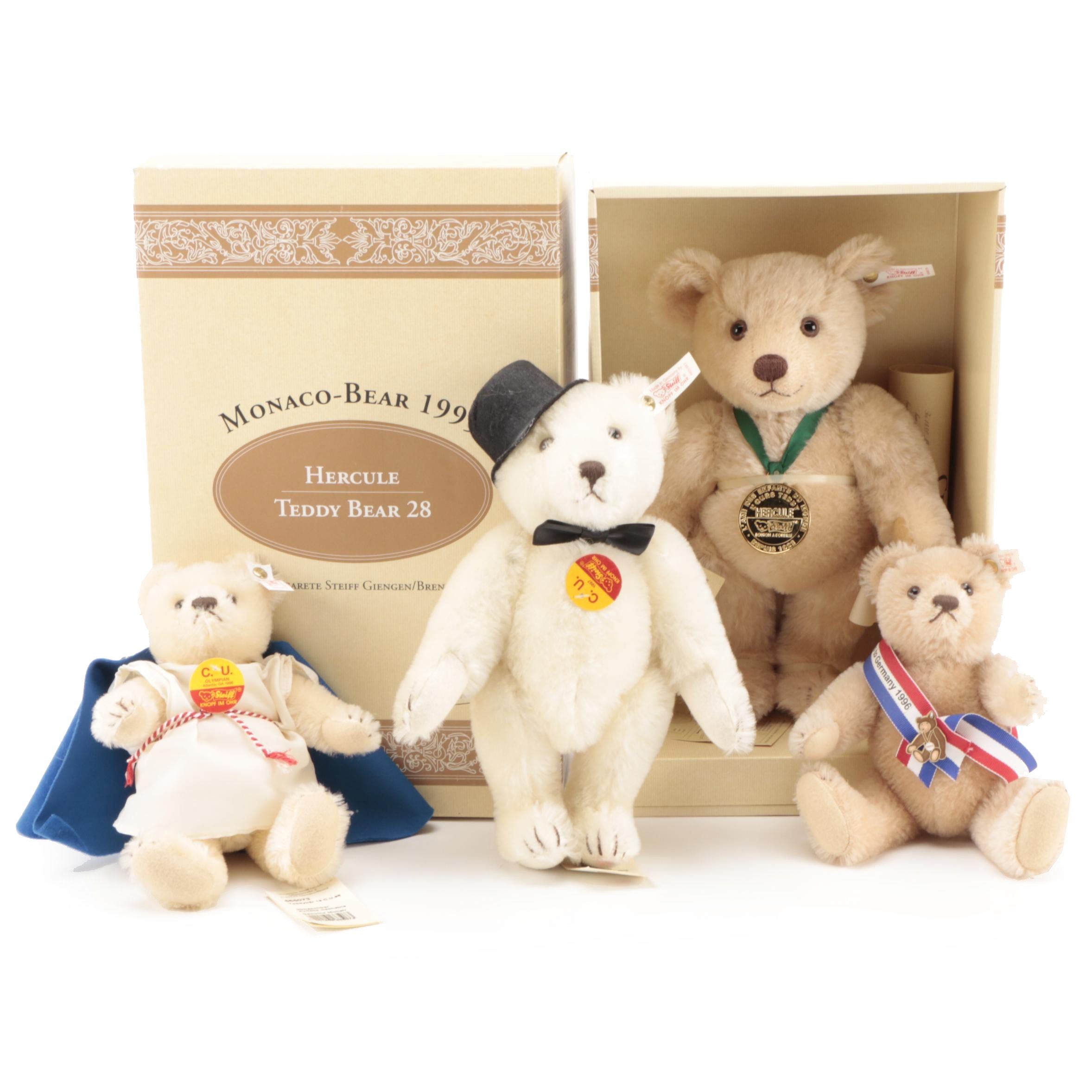 Steiff Mohair Plush Stuffed Animals Including Hercule Teddy Bear 28