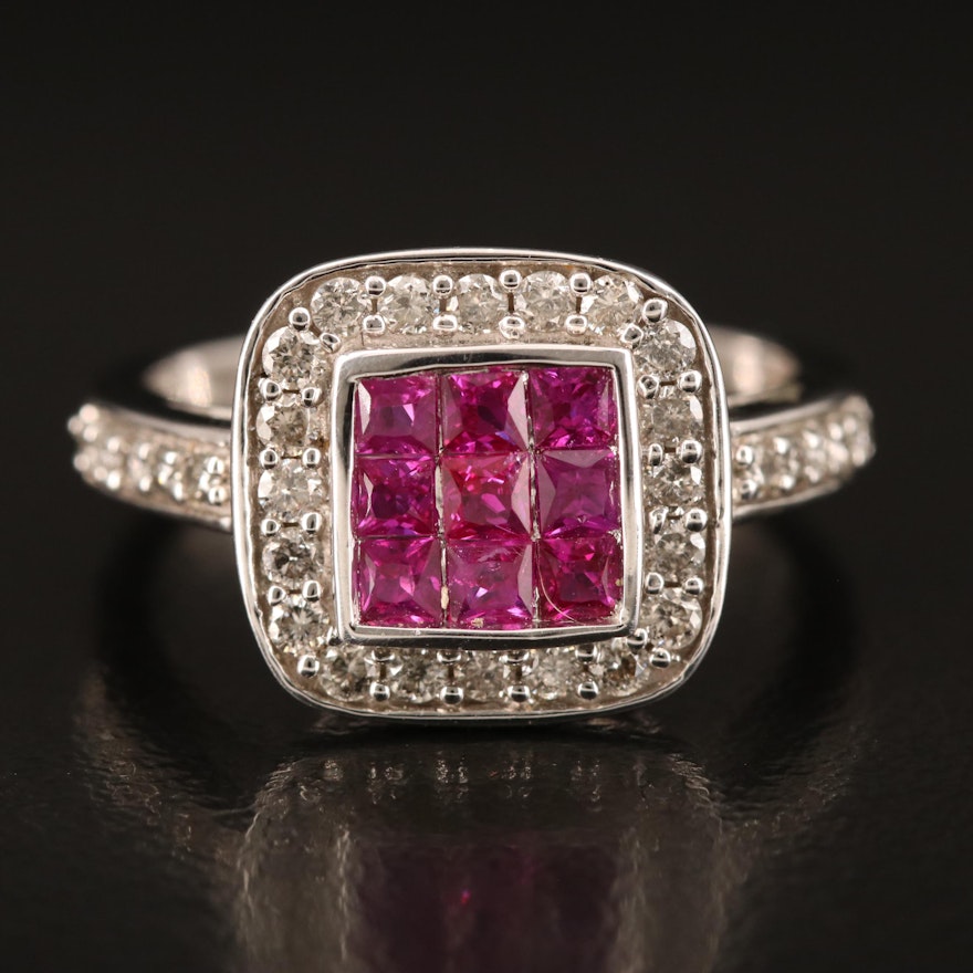 14K Ruby and Diamond Ring