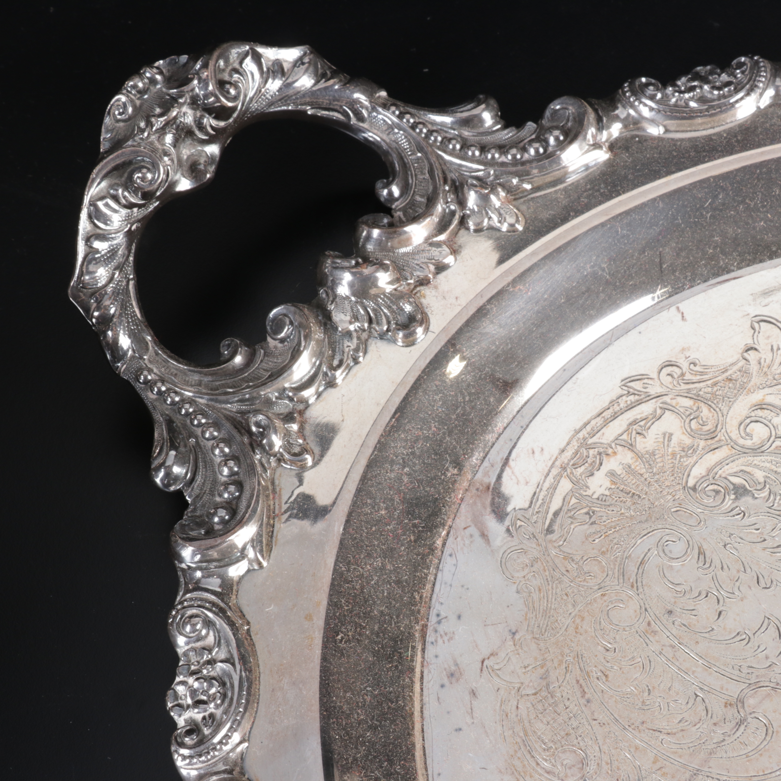 Wallace "Baroque" Silver Plate Coffee and Tea Service, Mid to Late 20th Century