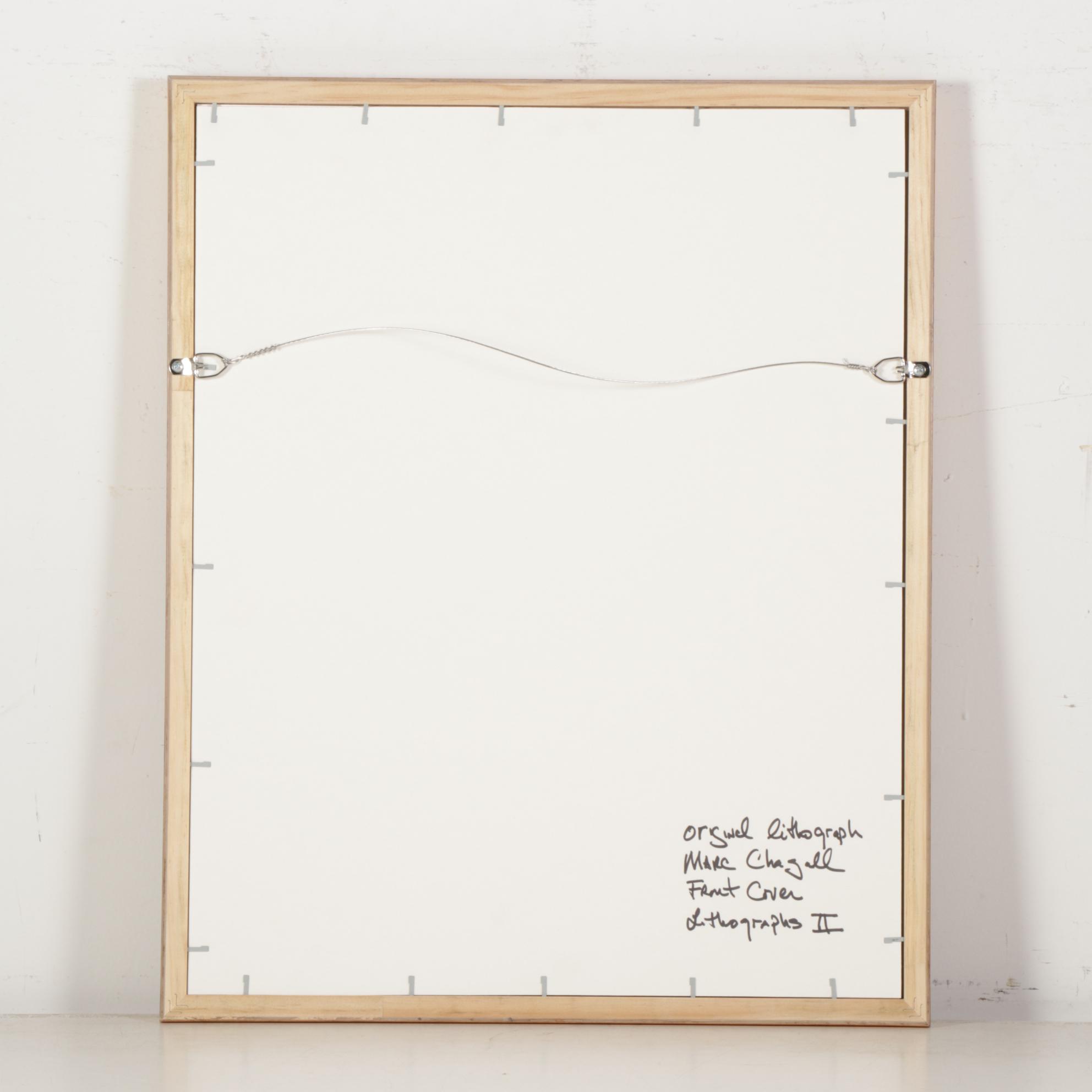 Marc Chagall Color Lithograph Cover From "Chagall Lithograph II," 1963